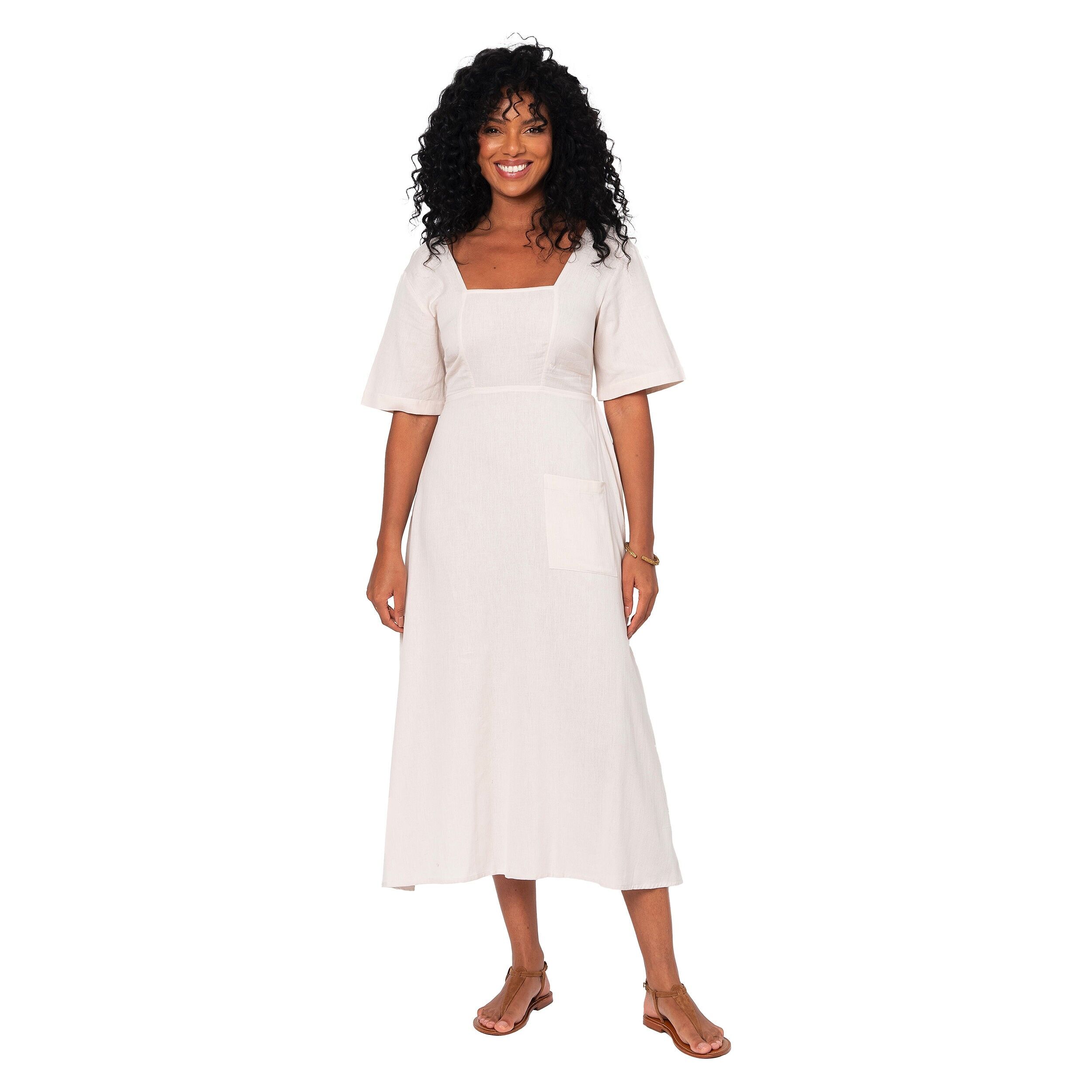 ROBE ÉTÉ LONGUE MANCHES COURTES LMAXI0002F