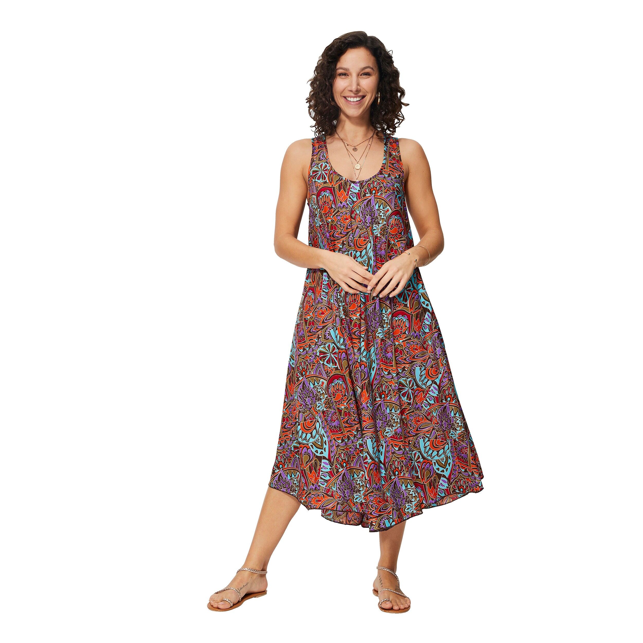 MBM0005D ABITO ESTIVO SENZA MANICHE DI MEDIA LUNGHEZZA