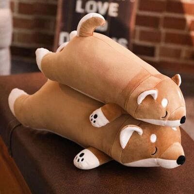 Chiudere gli occhi Shiba Inu cane peluche