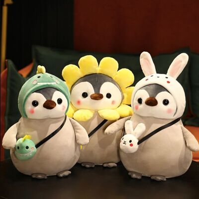 Jouet en peluche mignon pingouin à habiller