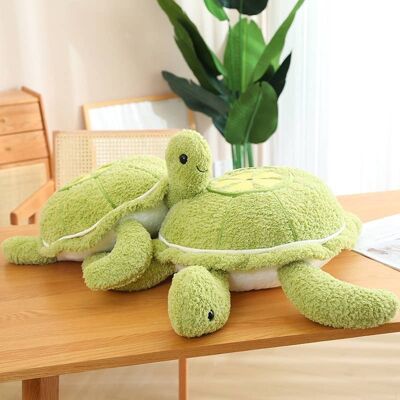 Cuscino di peluche a forma di tartaruga fortunata
