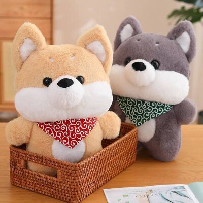 Peluche chien Husky Shiba Kawaii