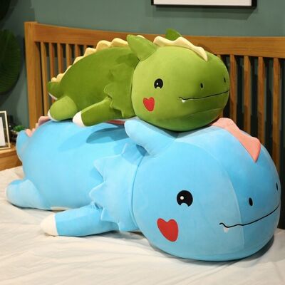 Jouets en peluche géants de dinosaure couché
