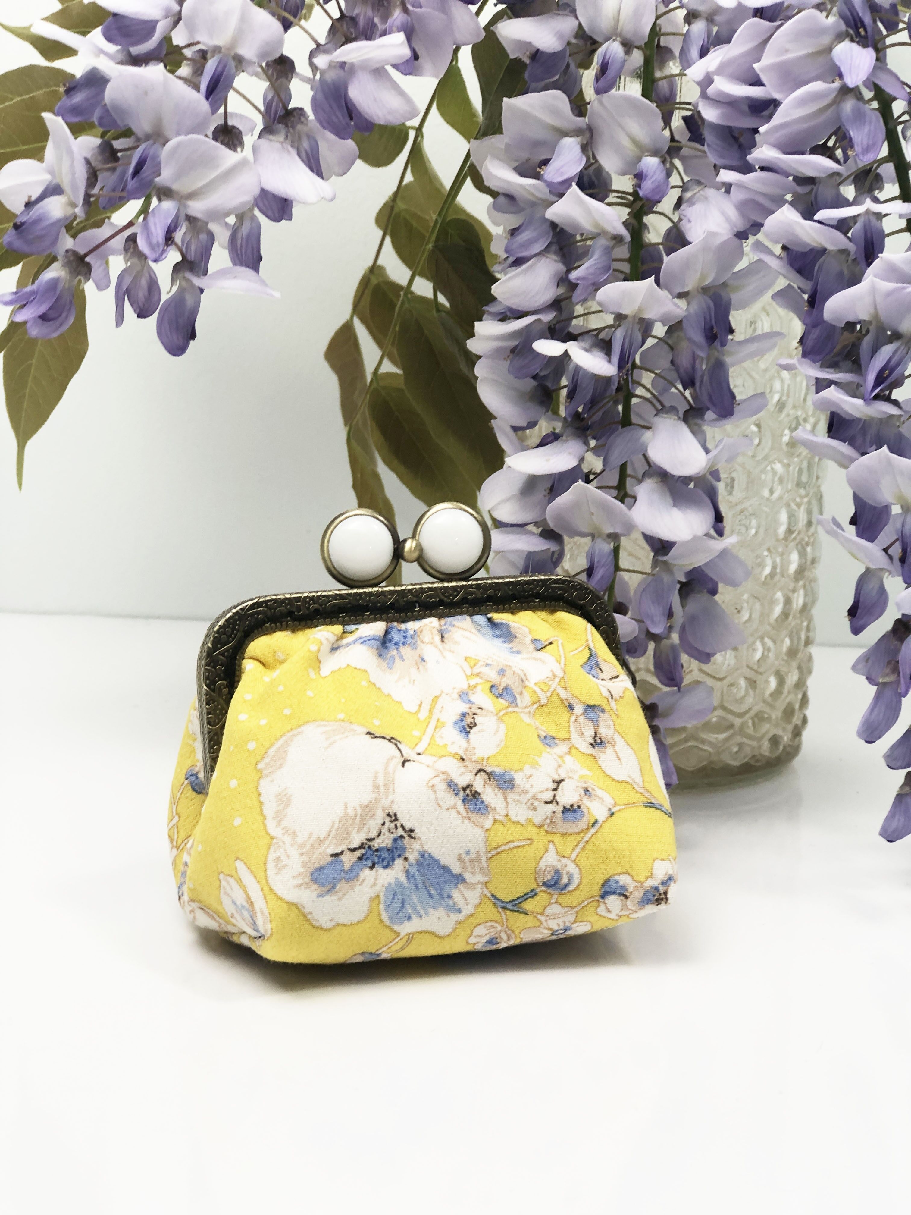 Small LIMOSGE retro-style printed viscose coin purse