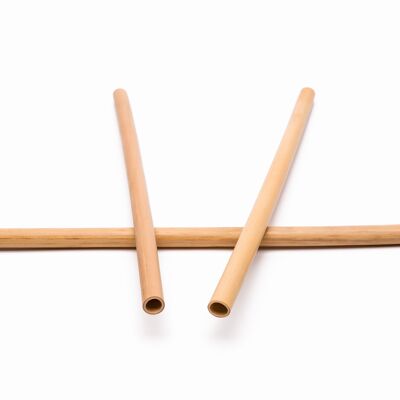 Reusable bamboo straws 20 cm x 6-8 mm