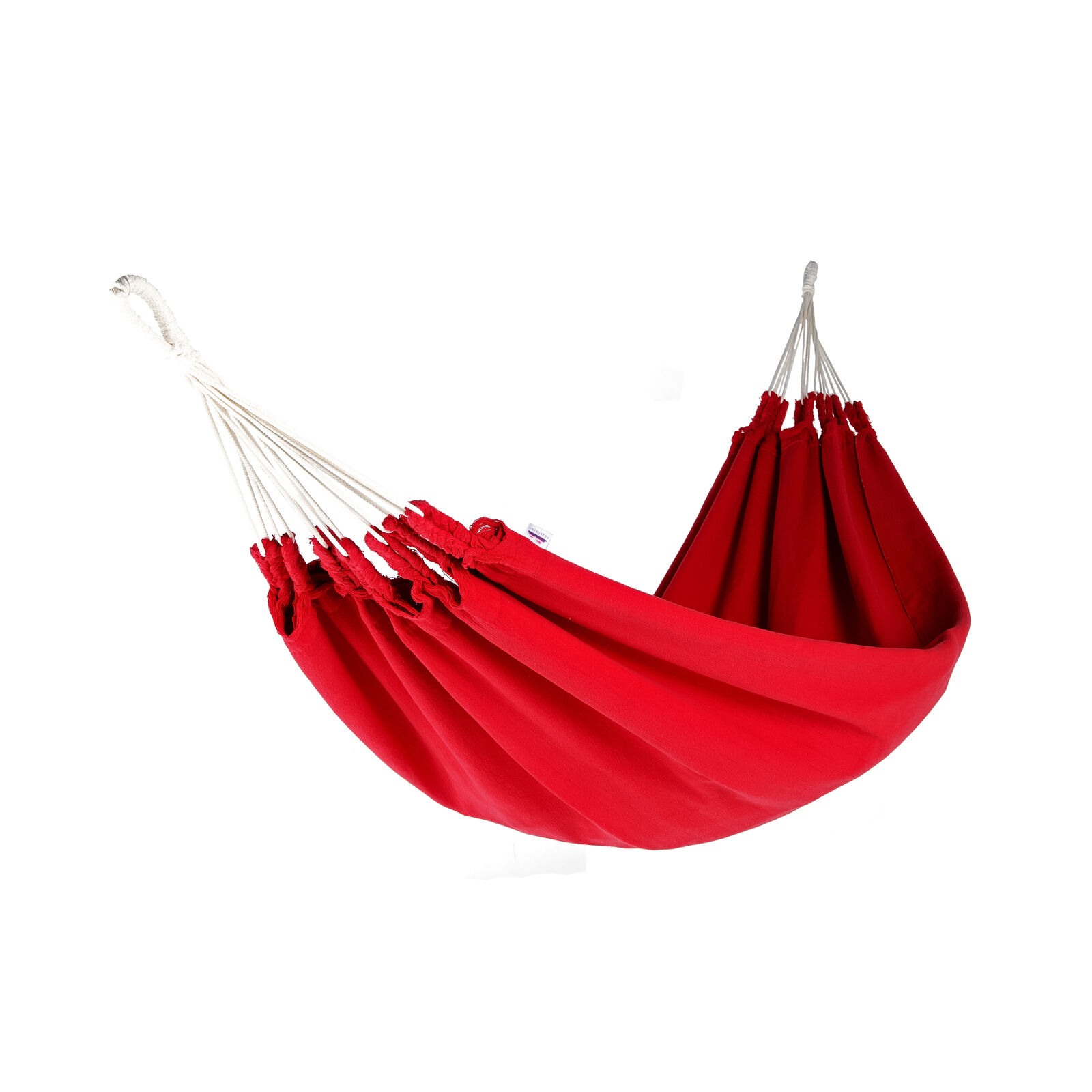 Hängematte La Chagra Red Basic, dickes Tuch, reine Baumwolle, handgefertigt in Ecuador