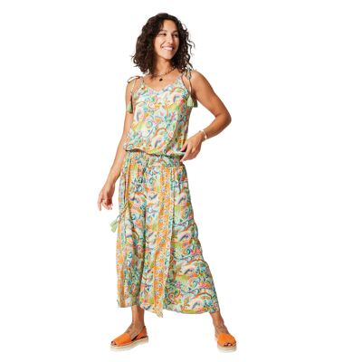 MCCO0027A SLEEVELESS MID-LENGTH SUMMER JUMPSUIT