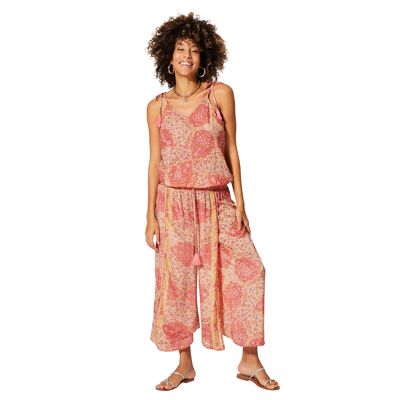 MCCO0027C SLEEVELESS MID-LENGTH SUMMER JUMPSUIT