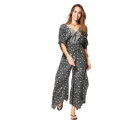 ASYMMETRICAL SUMMER JUMPSUIT 3/4 SLEEVES MCCO0033B