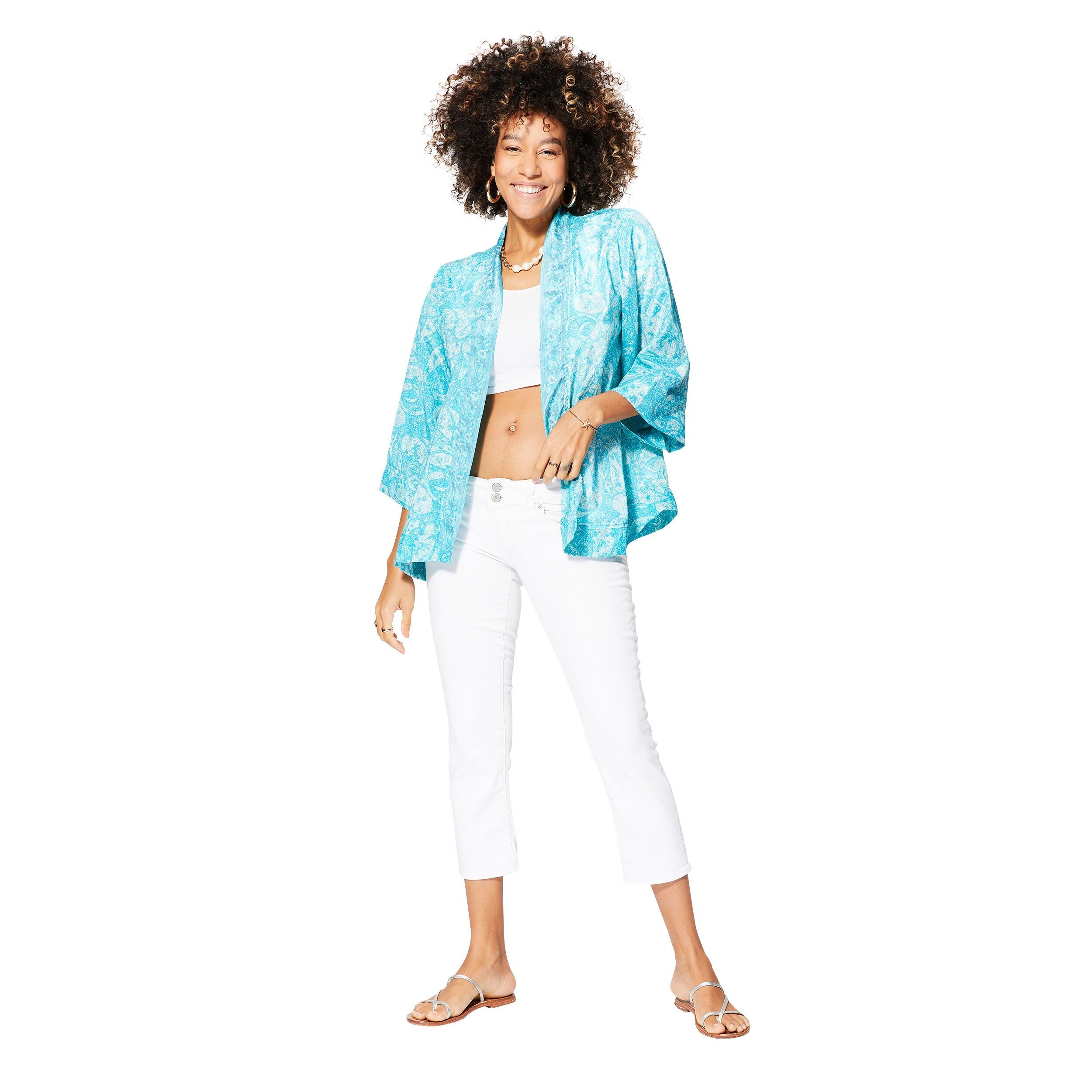 KIMONO ÉTÉ COURT MANCHES 3/4 MCKIM0007H