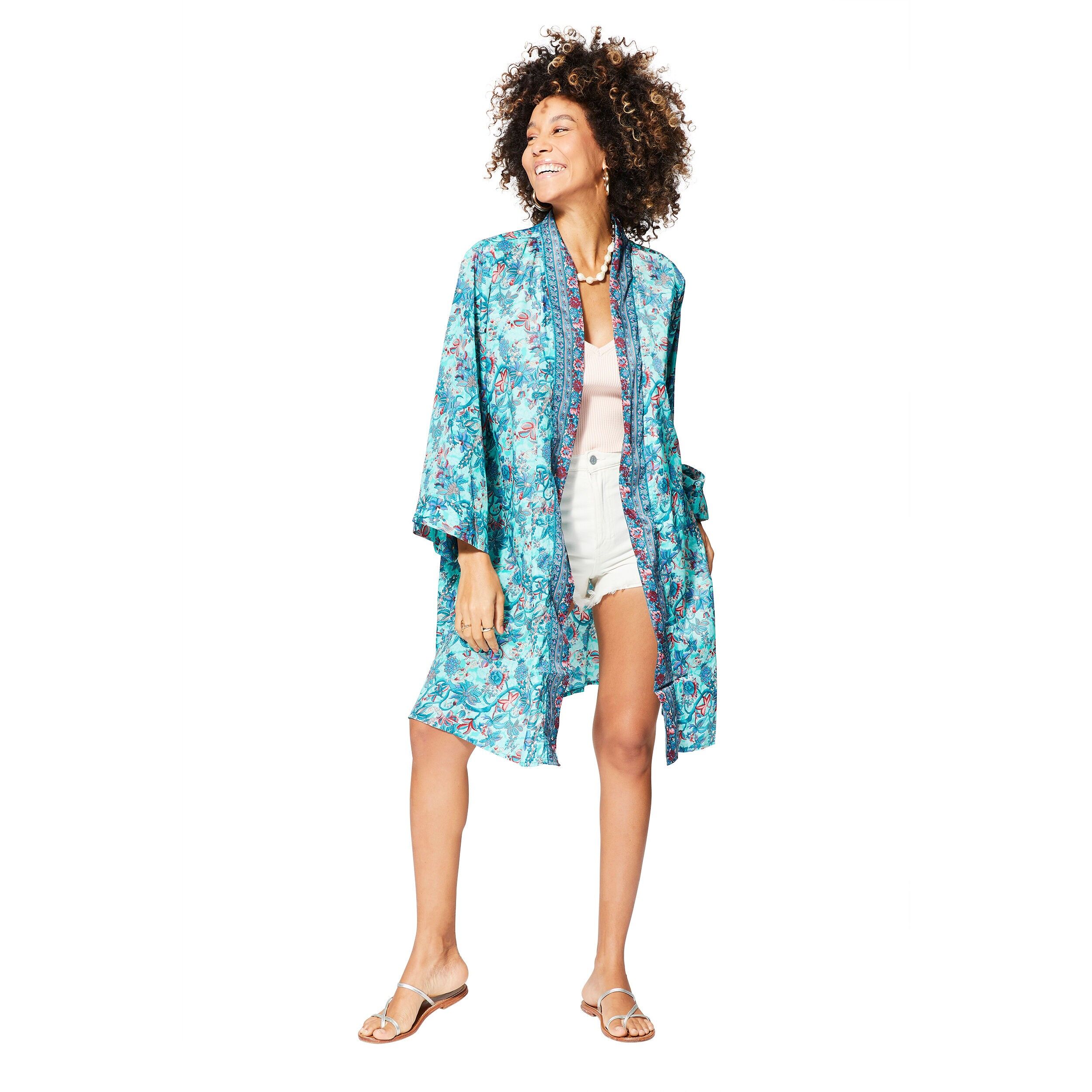 KIMONO ÉTÉ MI-LONG MANCHES 3/4 MCKIM0008D