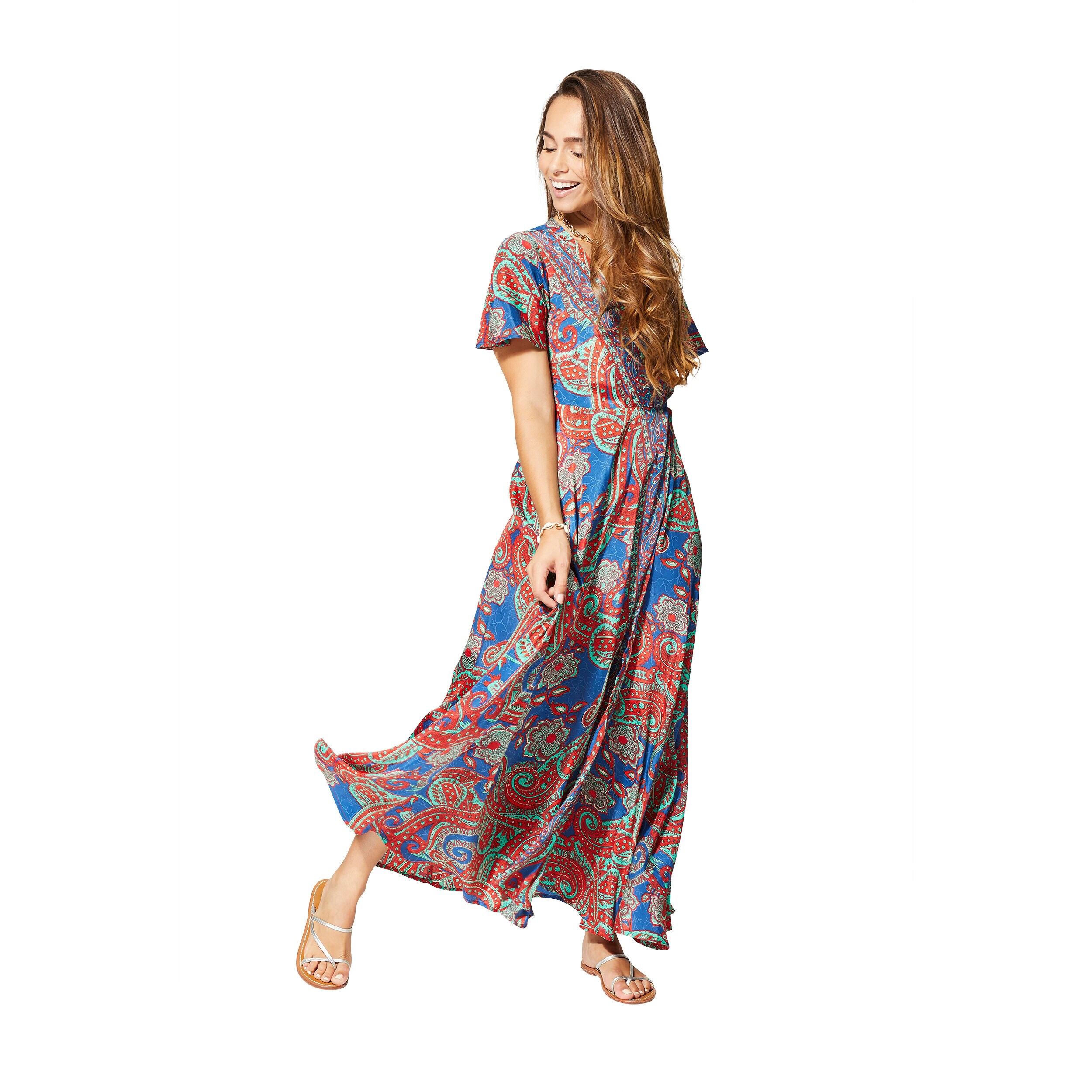 ROBE ÉTÉ LONGUE MANCHES COURTES MCMAXI0170C