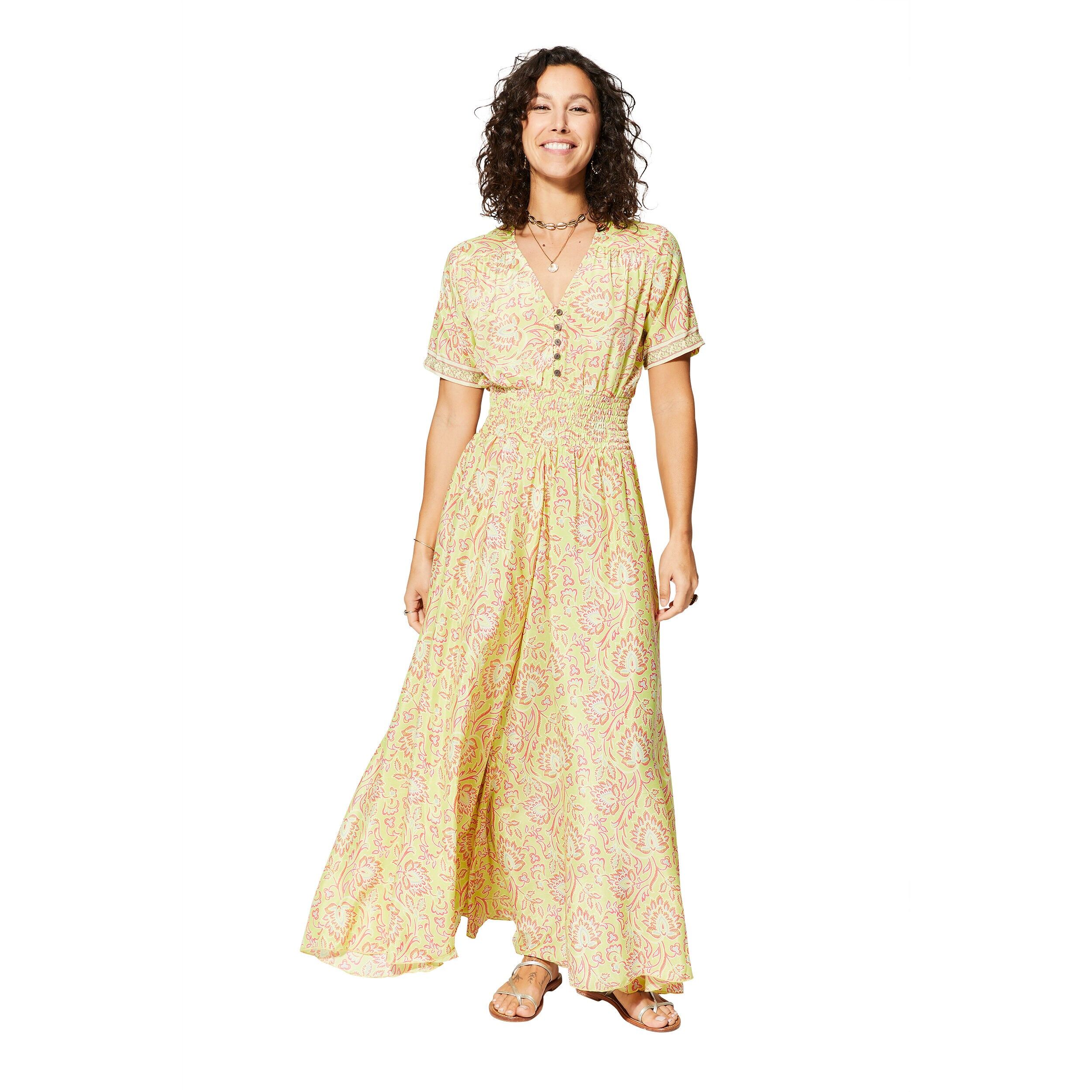 ROBE ÉTÉ LONGUE MANCHES COURTES MCMAXI0171C