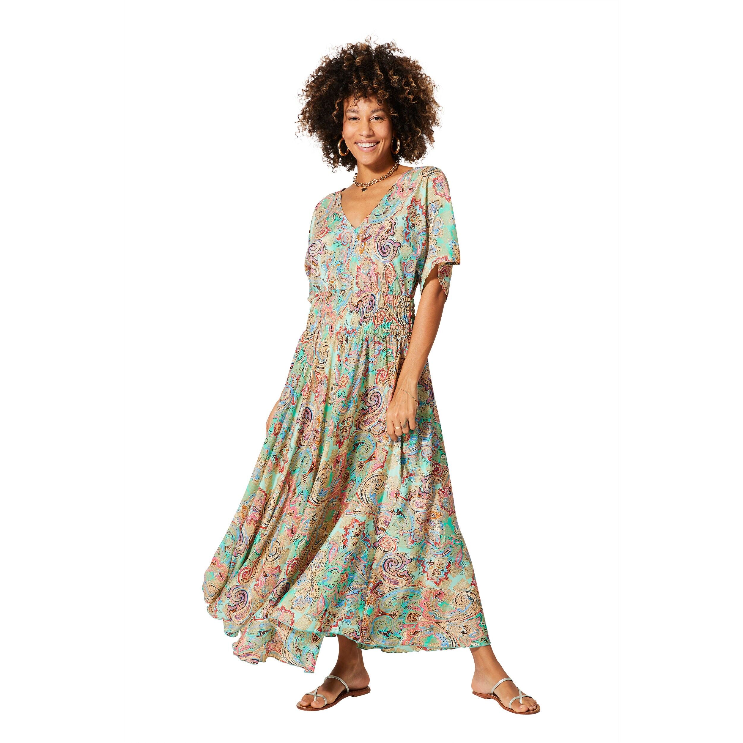 ROBE ÉTÉ LONGUE MANCHES COURTES MCMAXI0172G