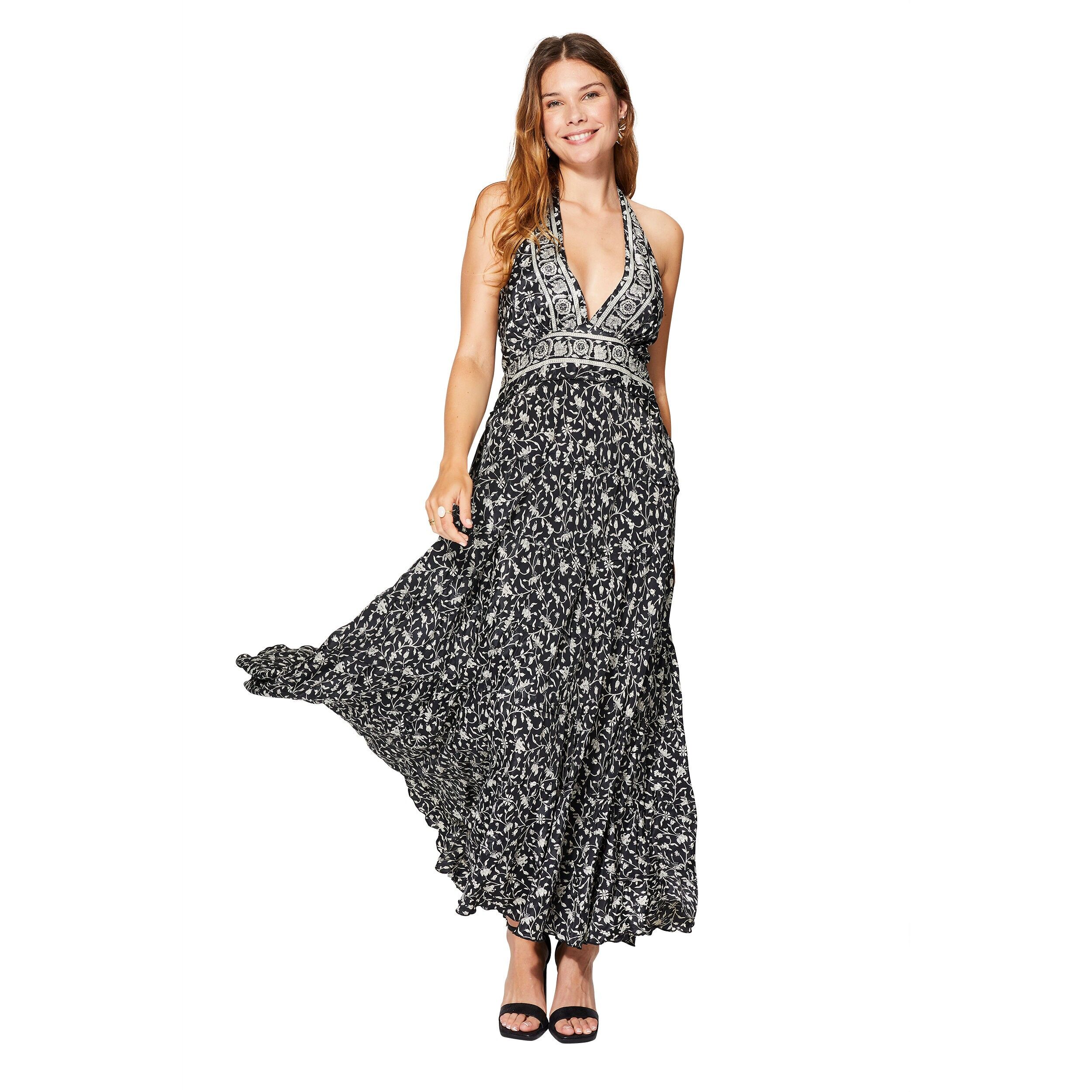 LONG SLEEVELESS SUMMER DRESS MCMAXI0635A