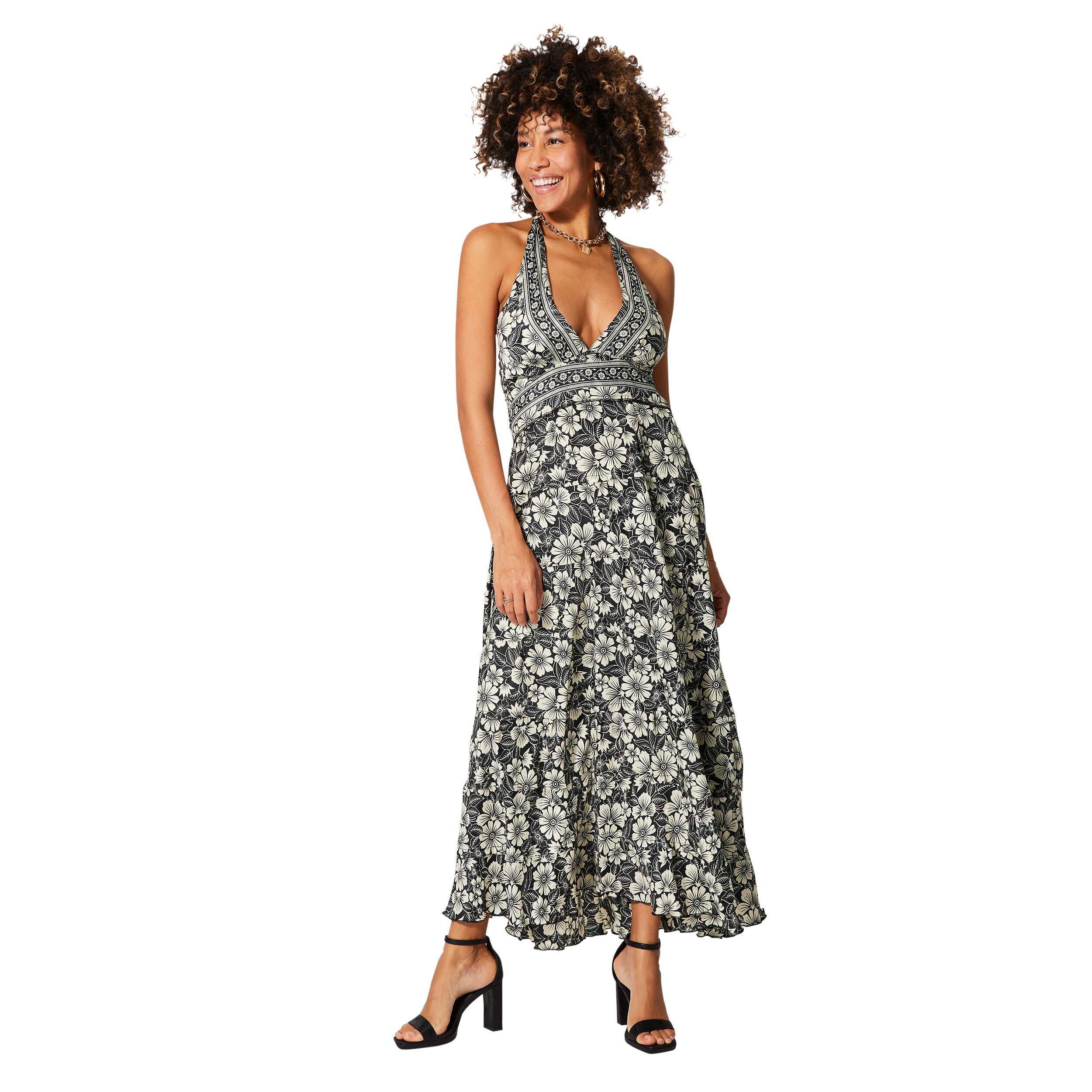 LONG SLEEVELESS SUMMER DRESS MCMAXI0635T