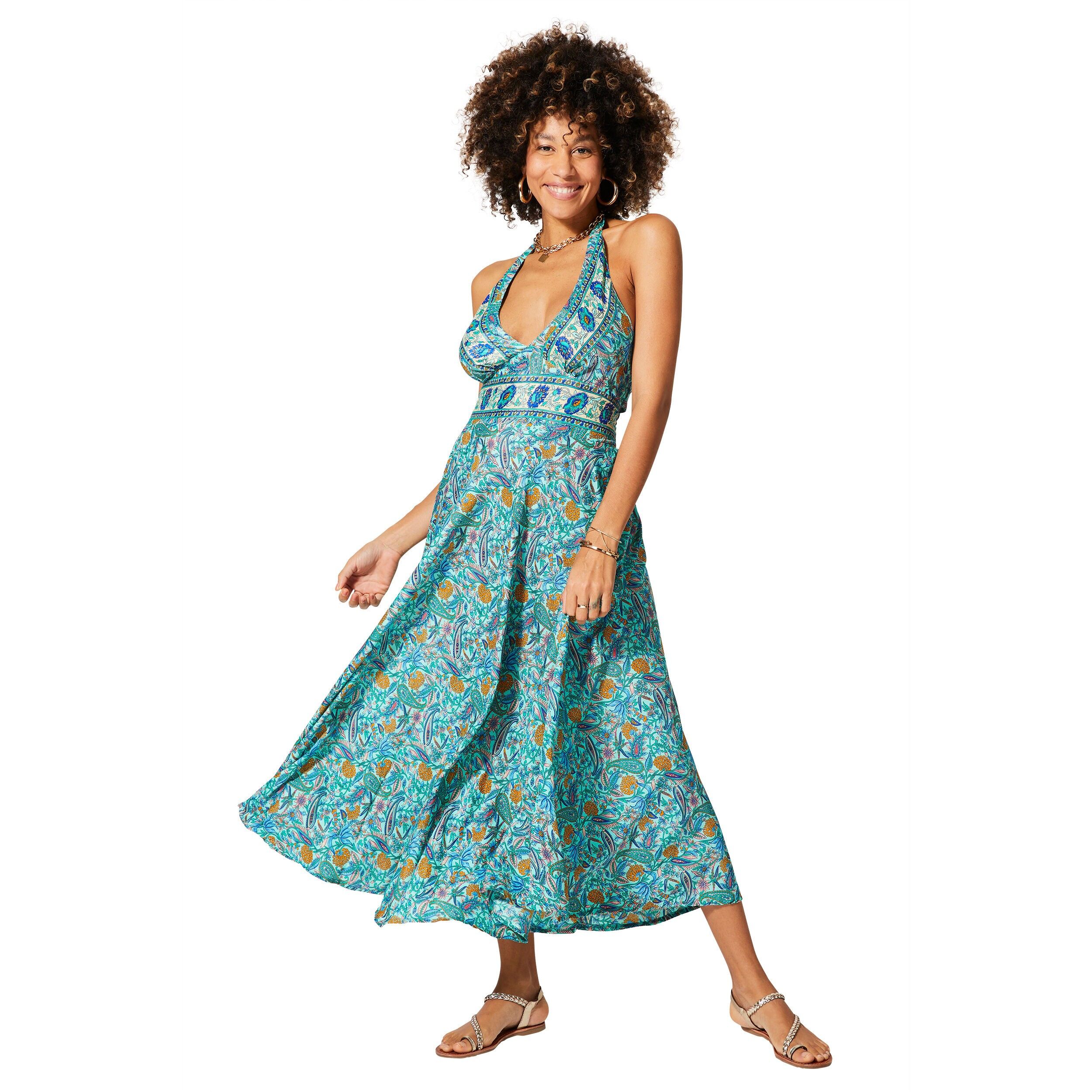 LONG SLEEVELESS SUMMER DRESS MCMAXI0636C