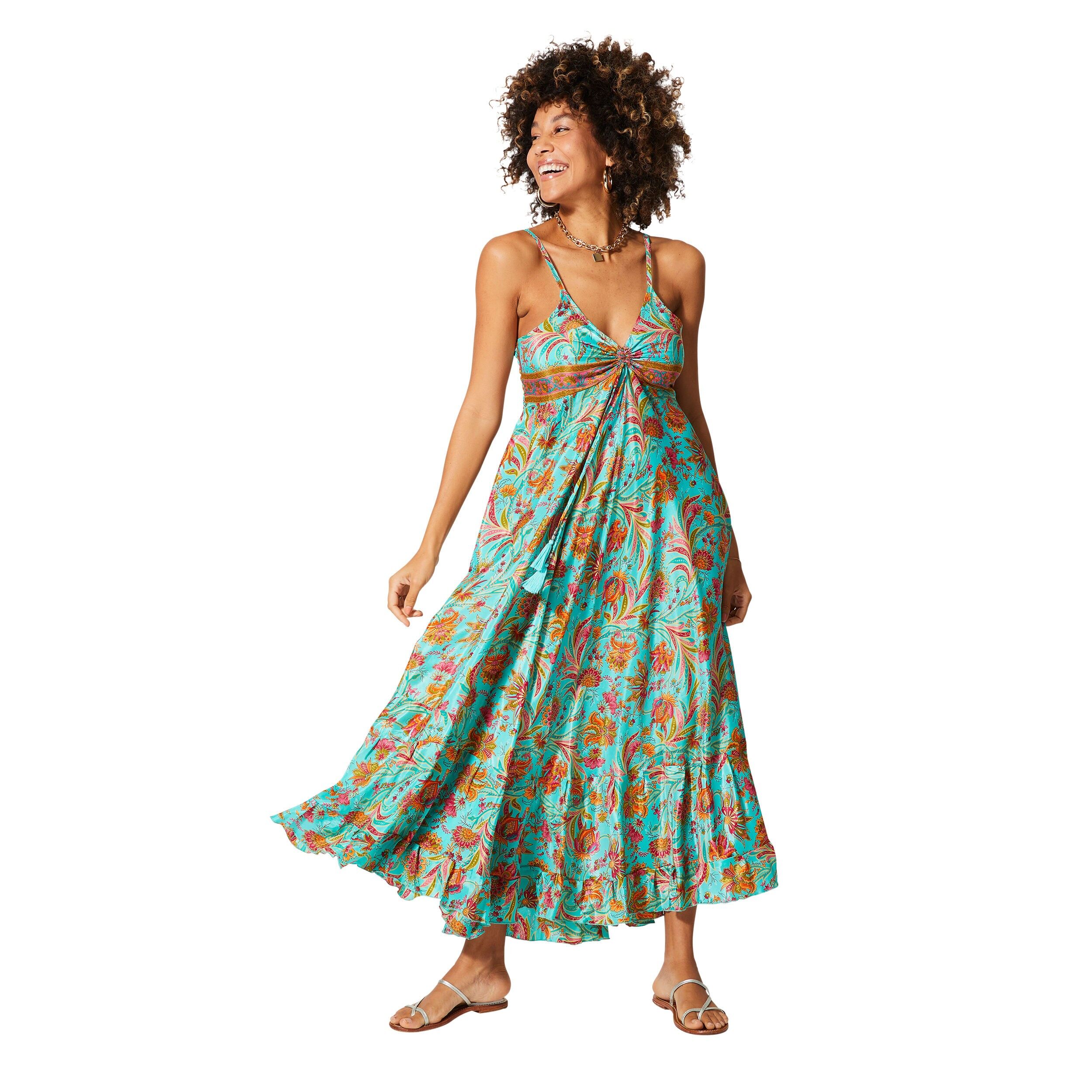 LANGES ÄRMELLOSES SOMMERKLEID MCMAXI0641C