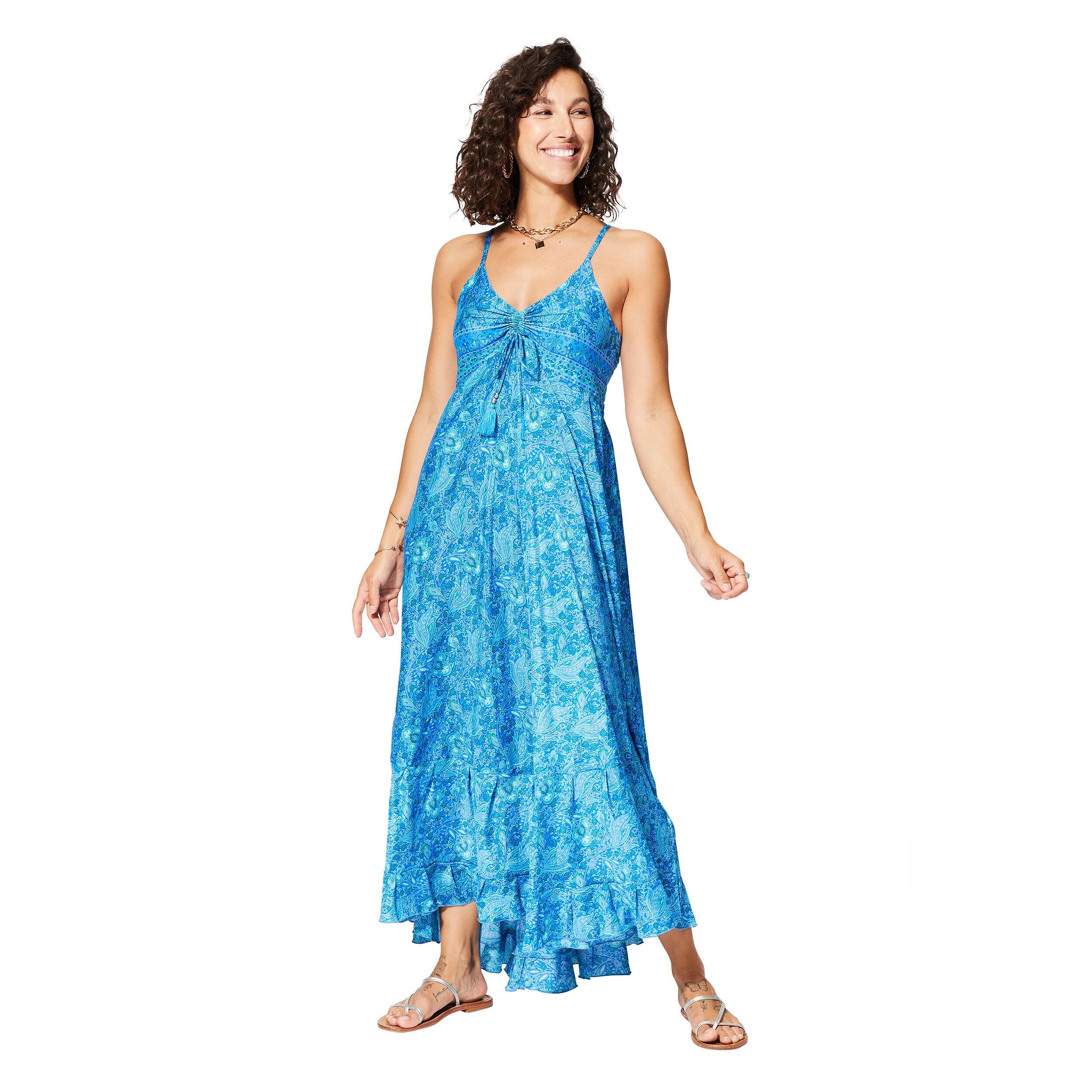 LANGES ÄRMELLOSES SOMMERKLEID MCMAXI0641G