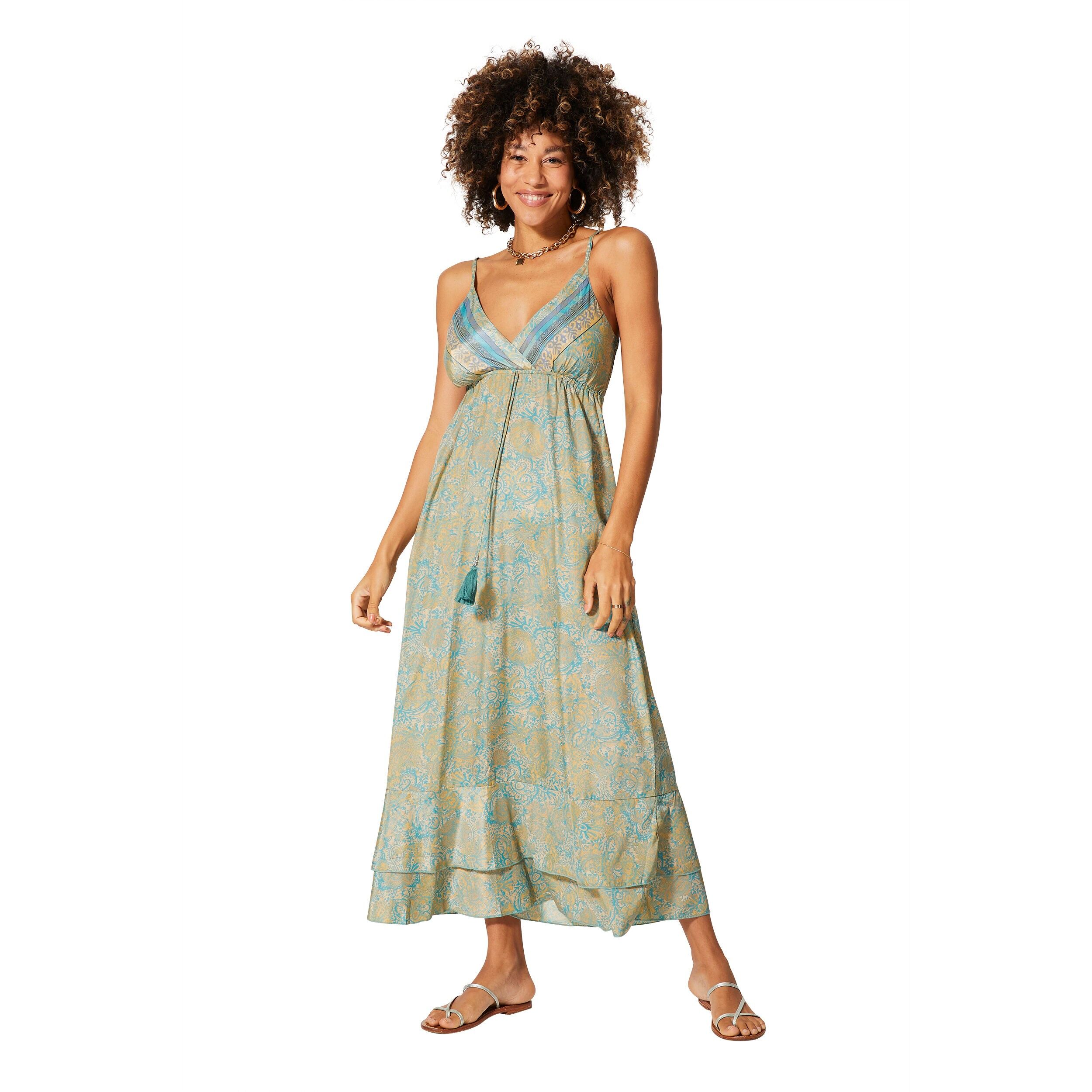 LANGES ÄRMELLOSES SOMMERKLEID MCMAXI0642D