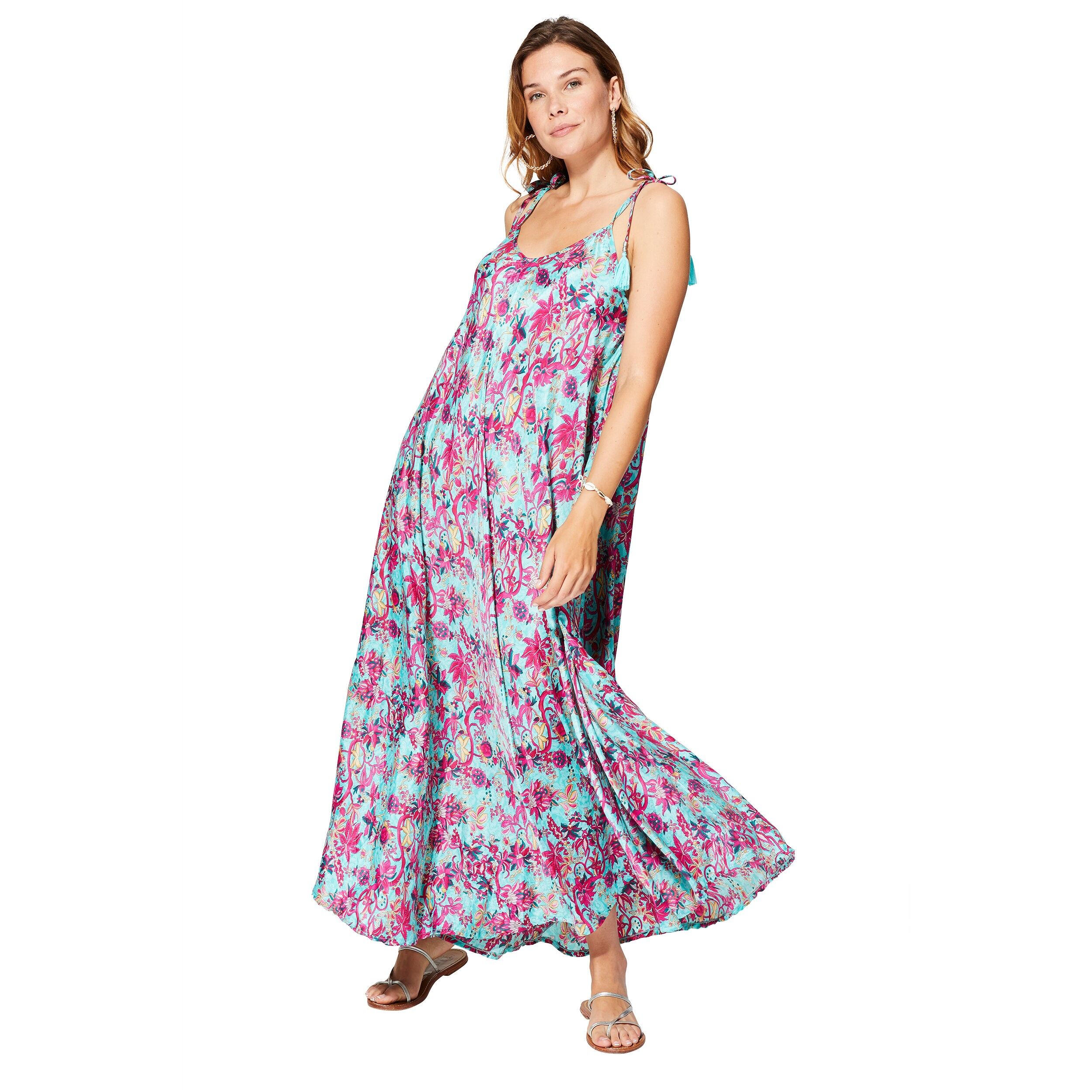 LANGES ÄRMELLOSES SOMMERKLEID MCMAXI0644A