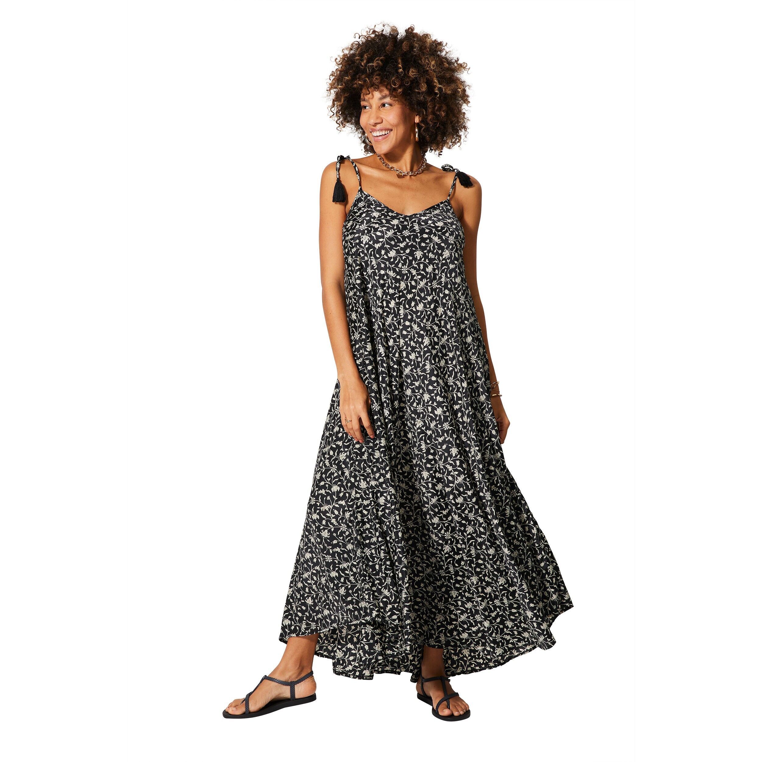 LONG SLEEVELESS SUMMER DRESS MCMAXI0644B