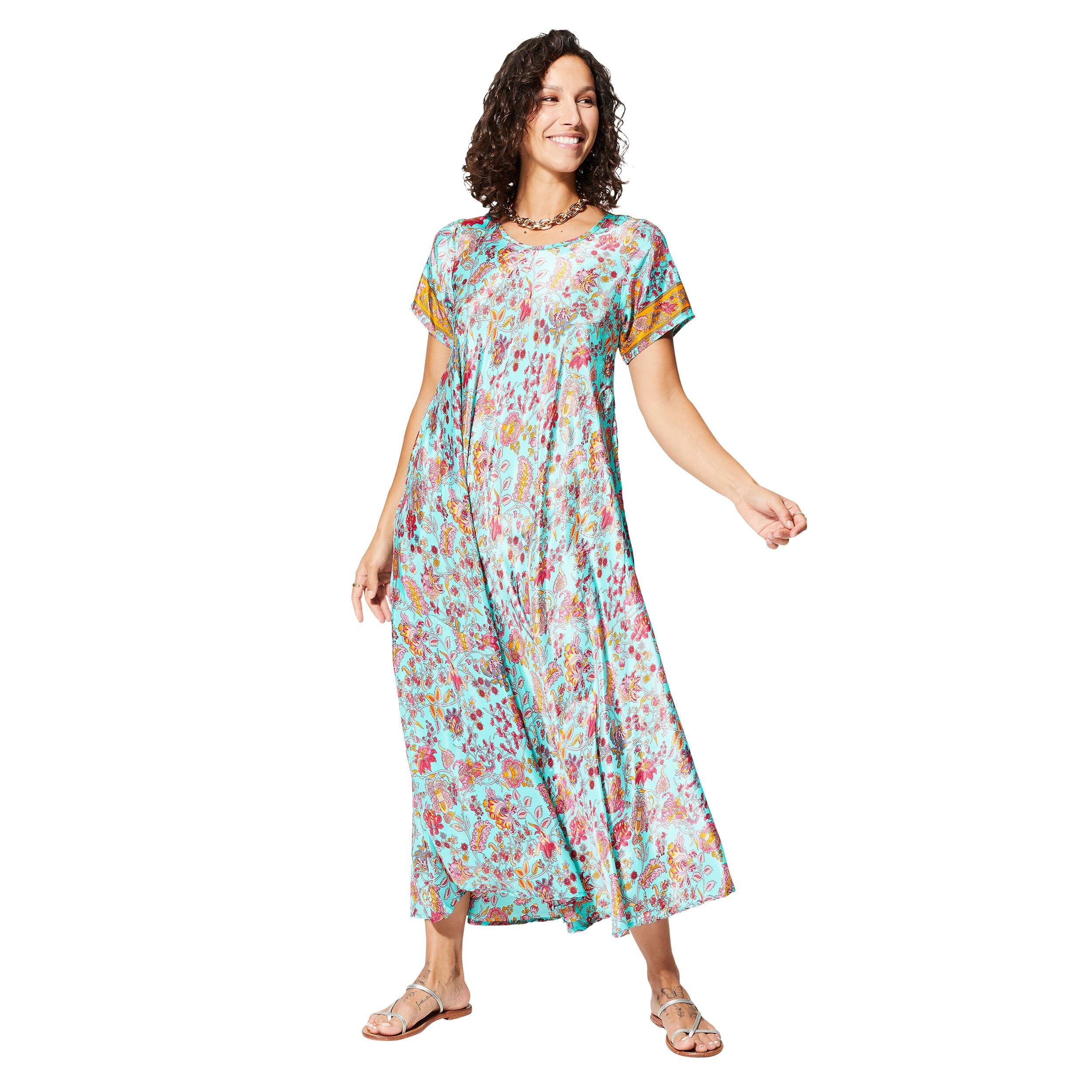 ROBE ÉTÉ LONGUE MANCHES COURTES MCMAXI0649A