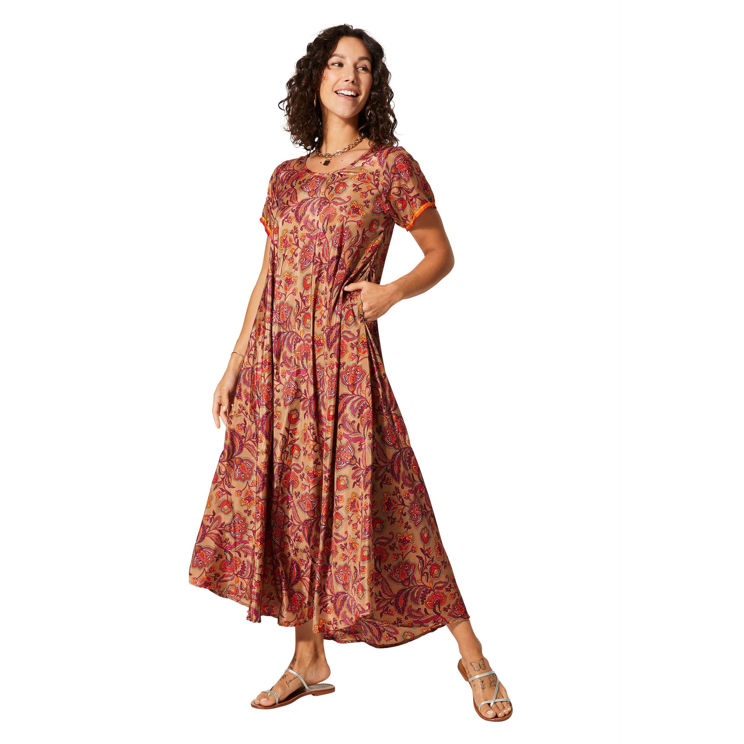 ROBE ÉTÉ LONGUE MANCHES COURTES MCMAXI0649E