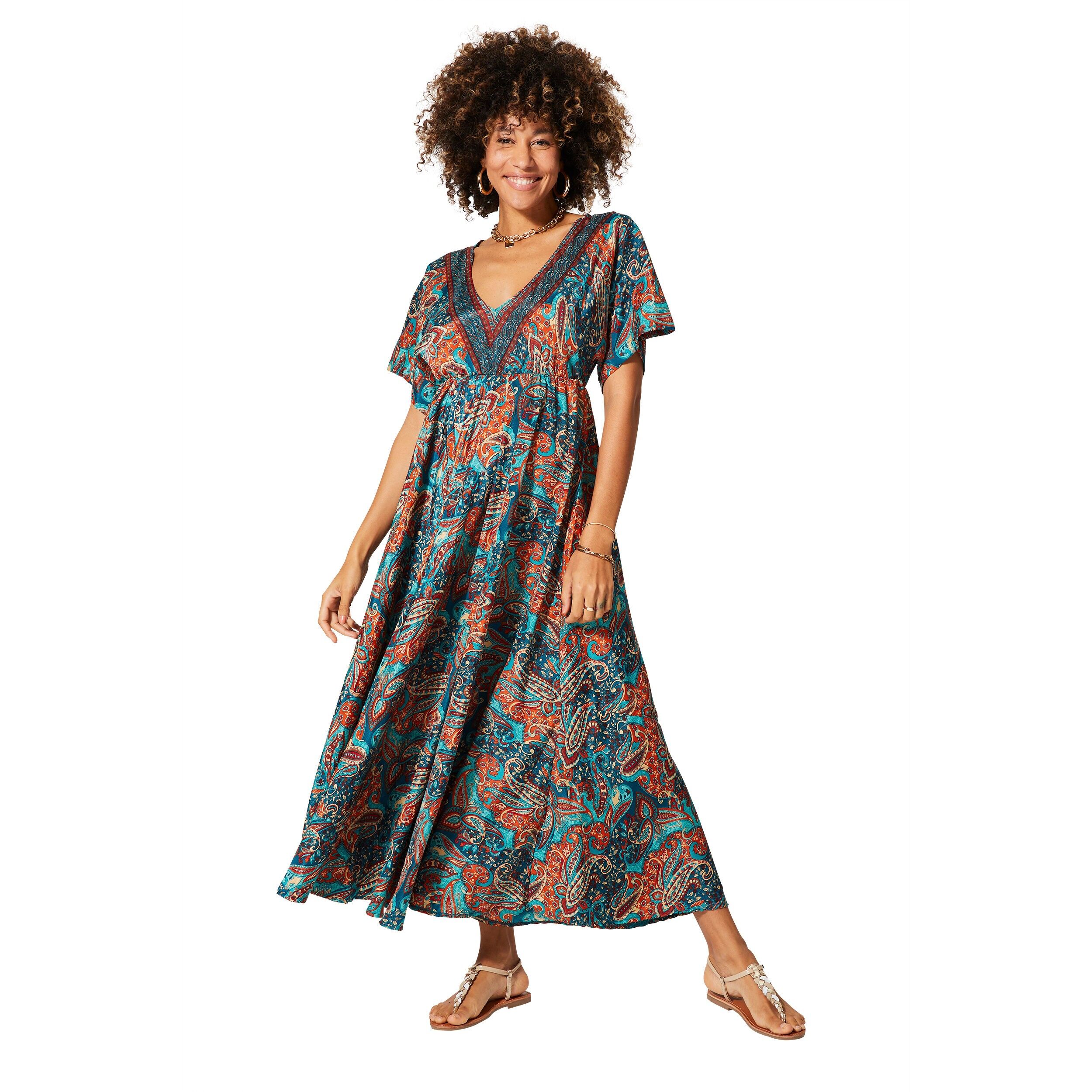 ROBE ÉTÉ LONGUE MANCHES COURTES MCMAXI0651B