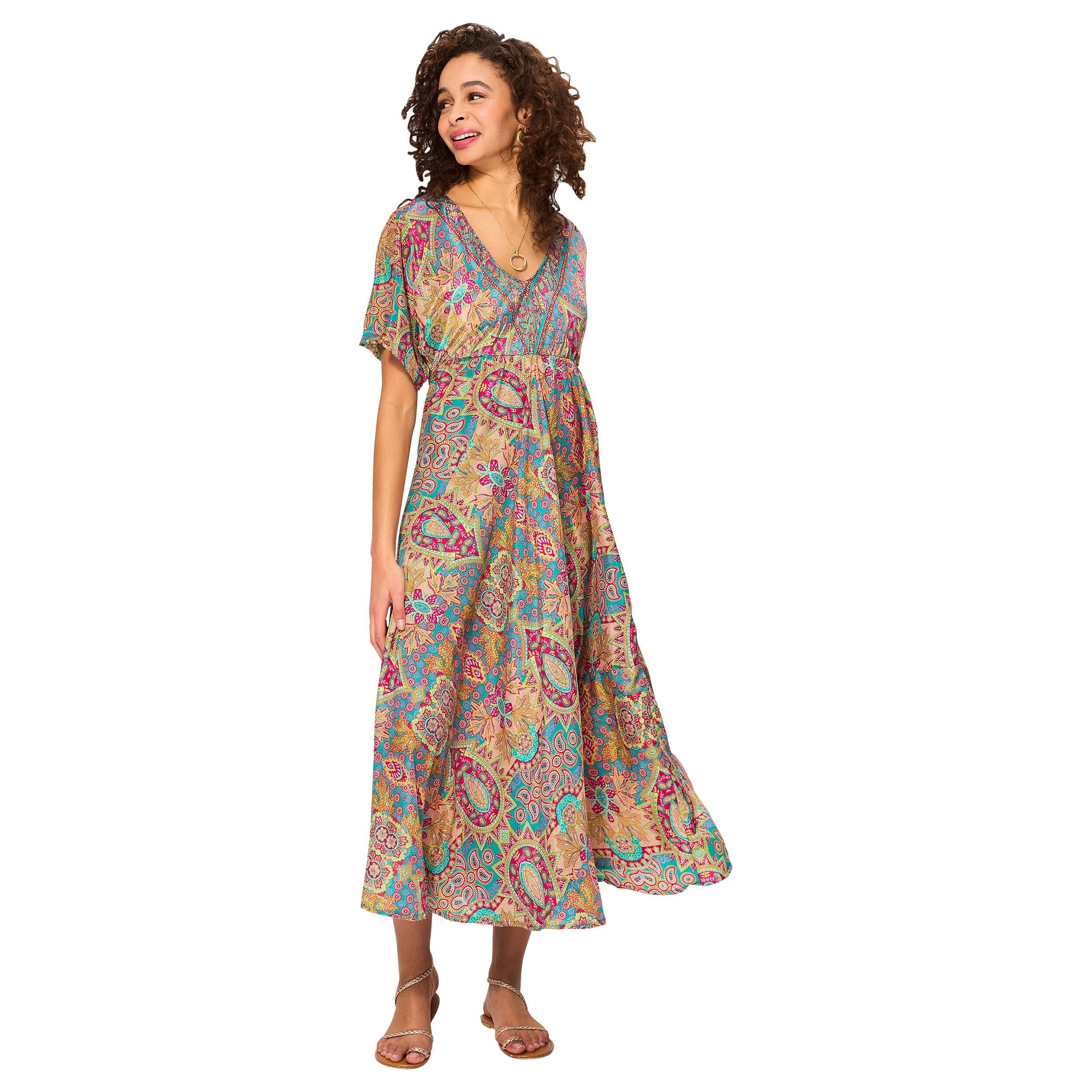 ROBE ÉTÉ LONGUE MANCHES COURTES MCMAXI0651C