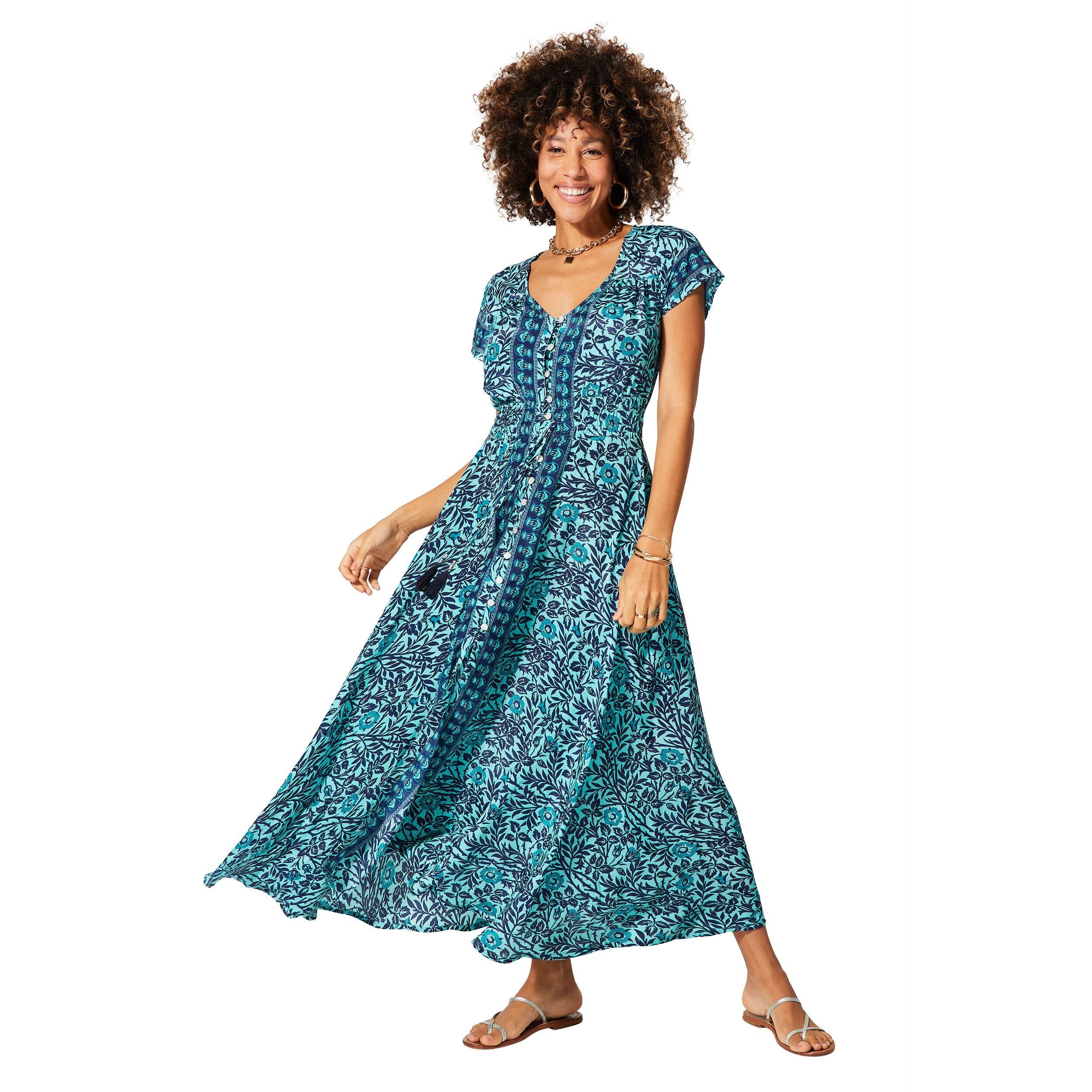 ROBE ÉTÉ LONGUE MANCHES COURTES MCMAXI0652B