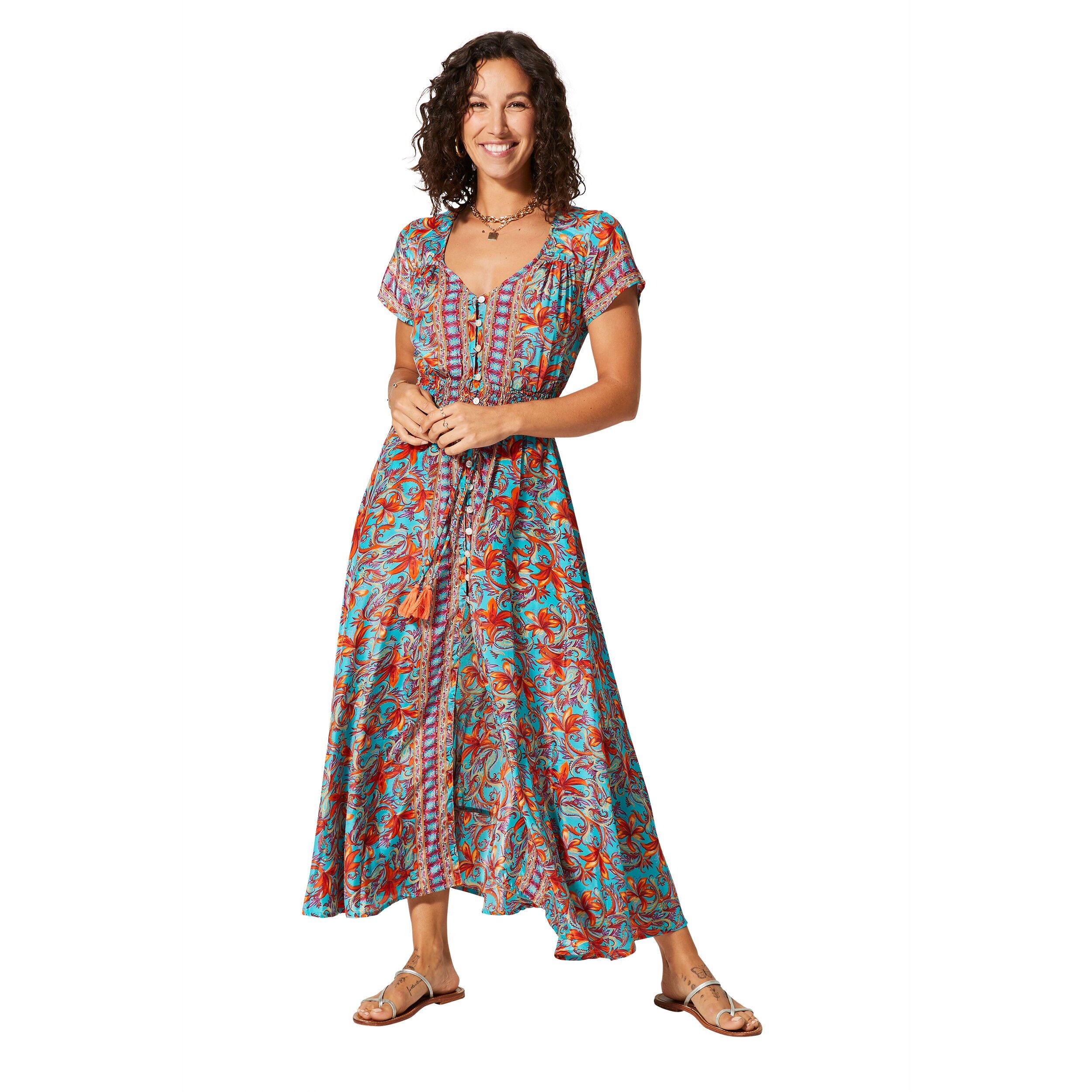 ROBE ÉTÉ LONGUE MANCHES COURTES MCMAXI0652D