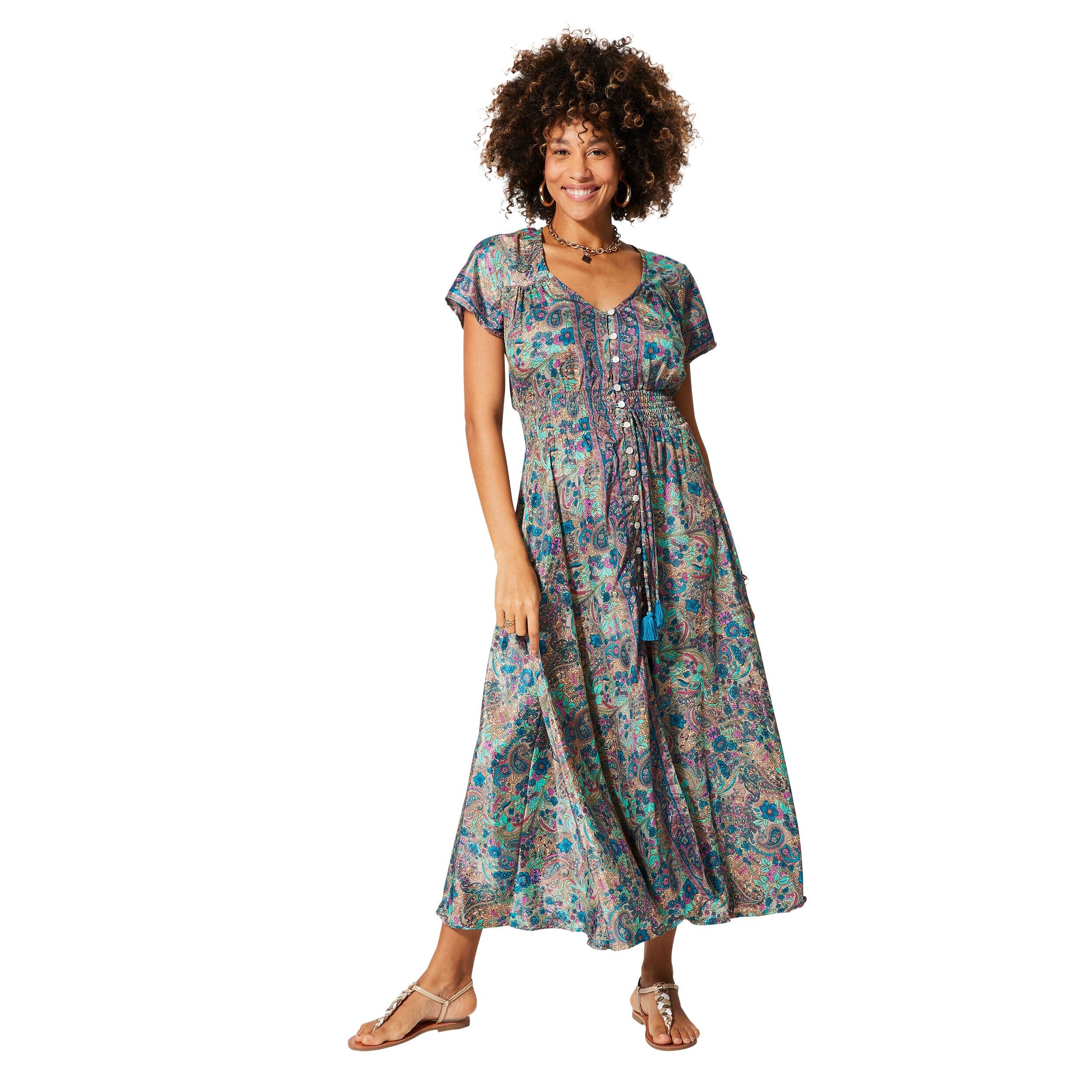 ROBE ÉTÉ LONGUE MANCHES COURTES MCMAXI0652F