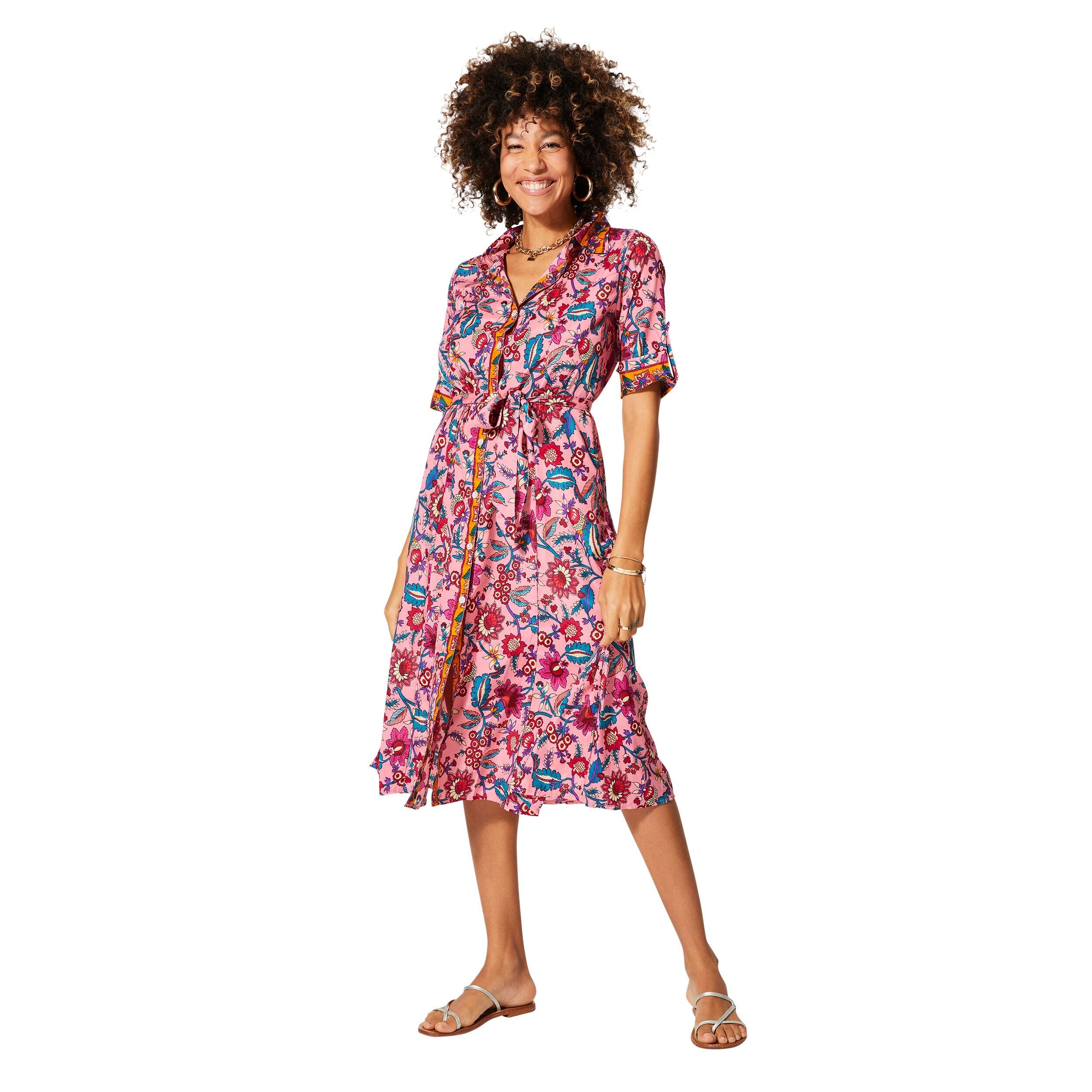 ROBE ÉTÉ MI-LONGUE MANCHES COURTES MCMAXI0653B