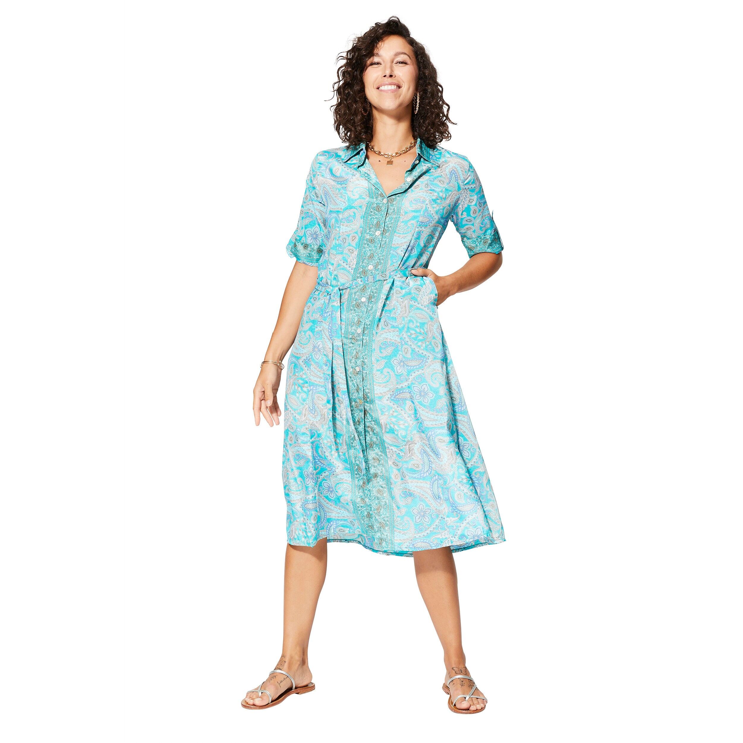 ROBE ÉTÉ MI-LONGUE MANCHES COURTES MCMAXI0653F