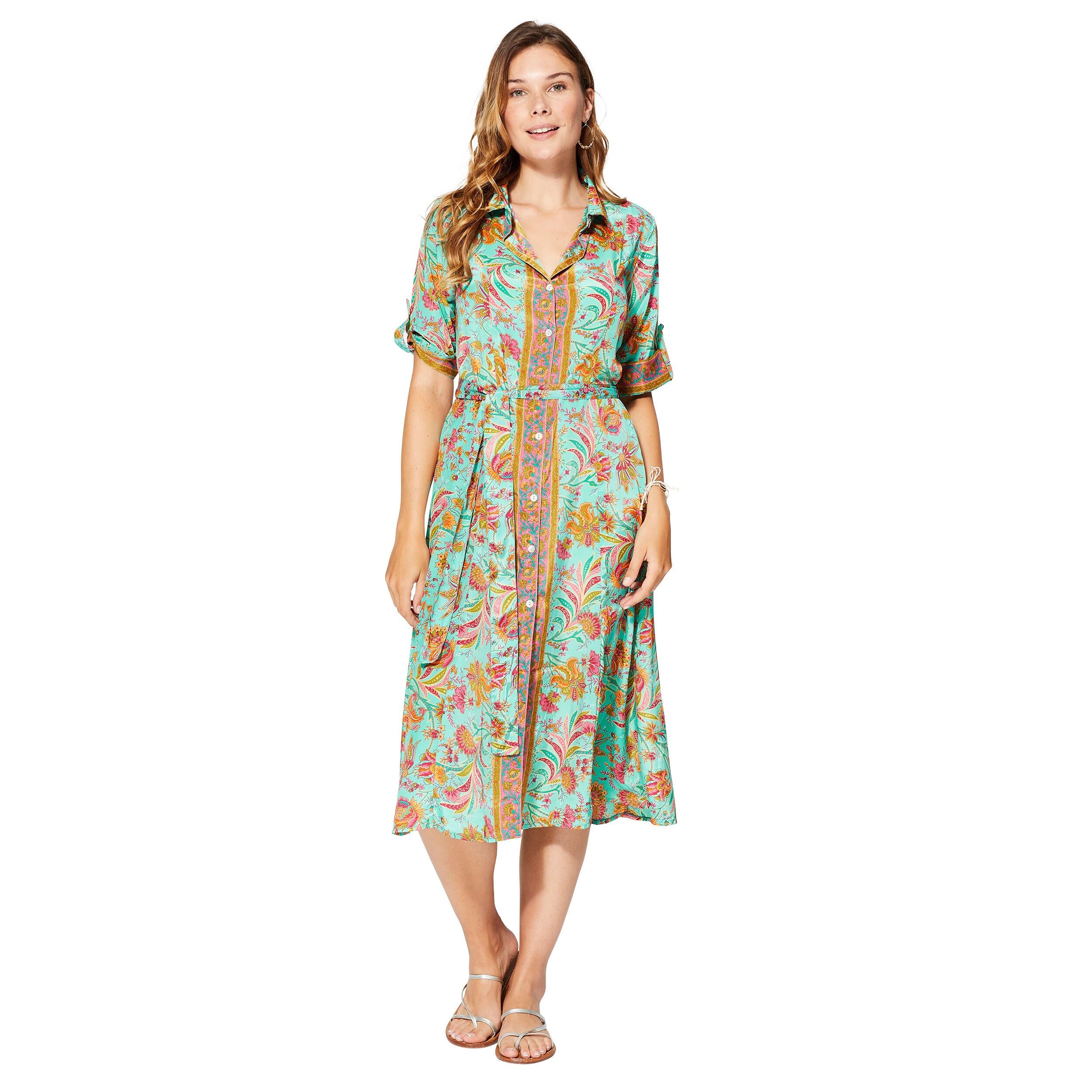 ROBE ÉTÉ MI-LONGUE MANCHES COURTES MCMAXI0653H