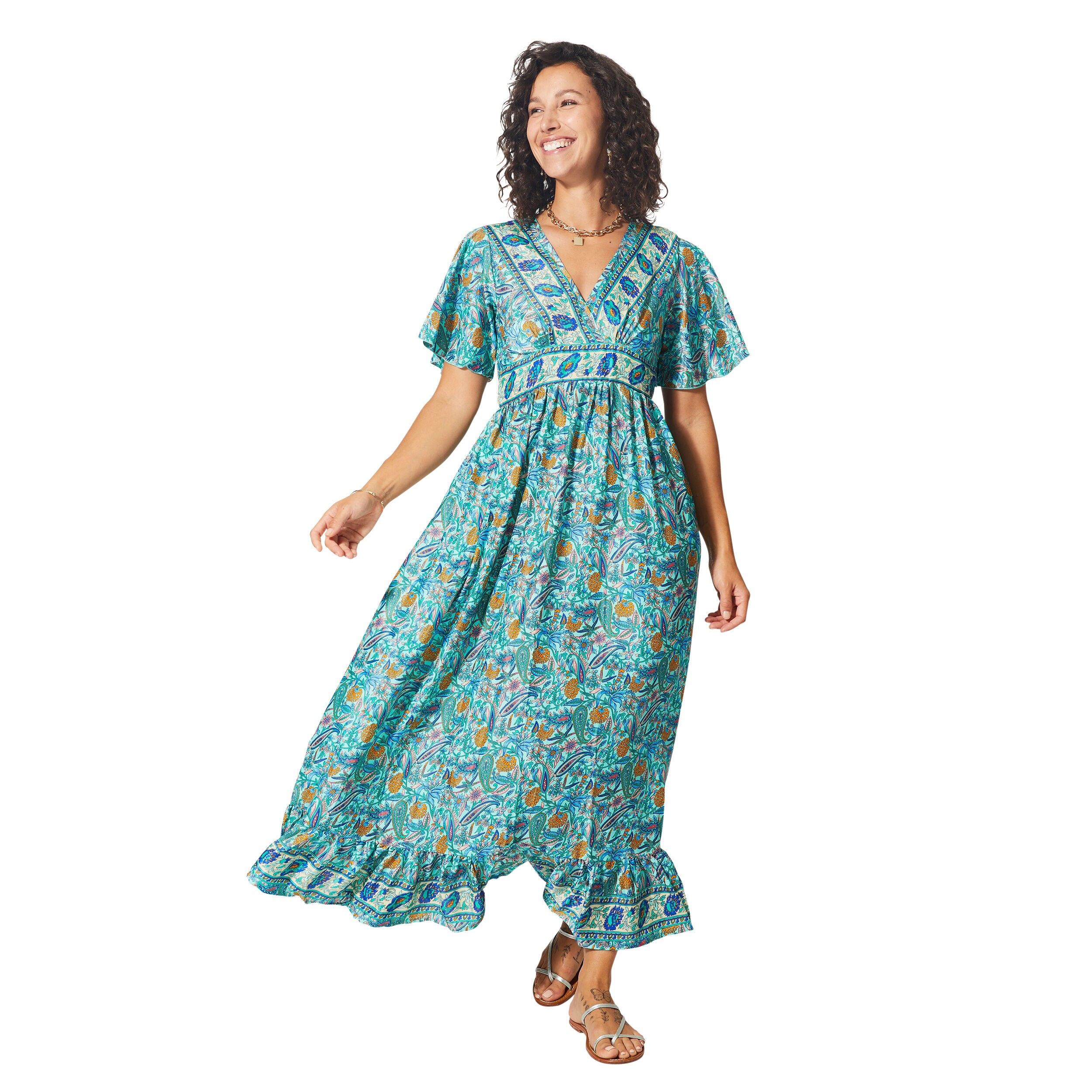 ROBE ÉTÉ LONGUE MANCHES COURTES MCMAXI0654D