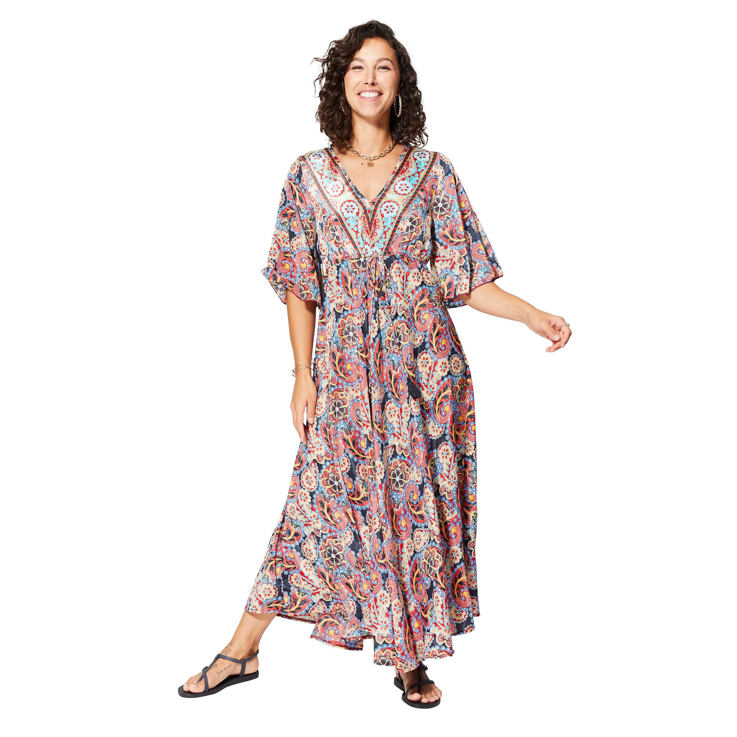 ROBE ÉTÉ LONGUE MANCHES 3/4 MCMAXI0655D