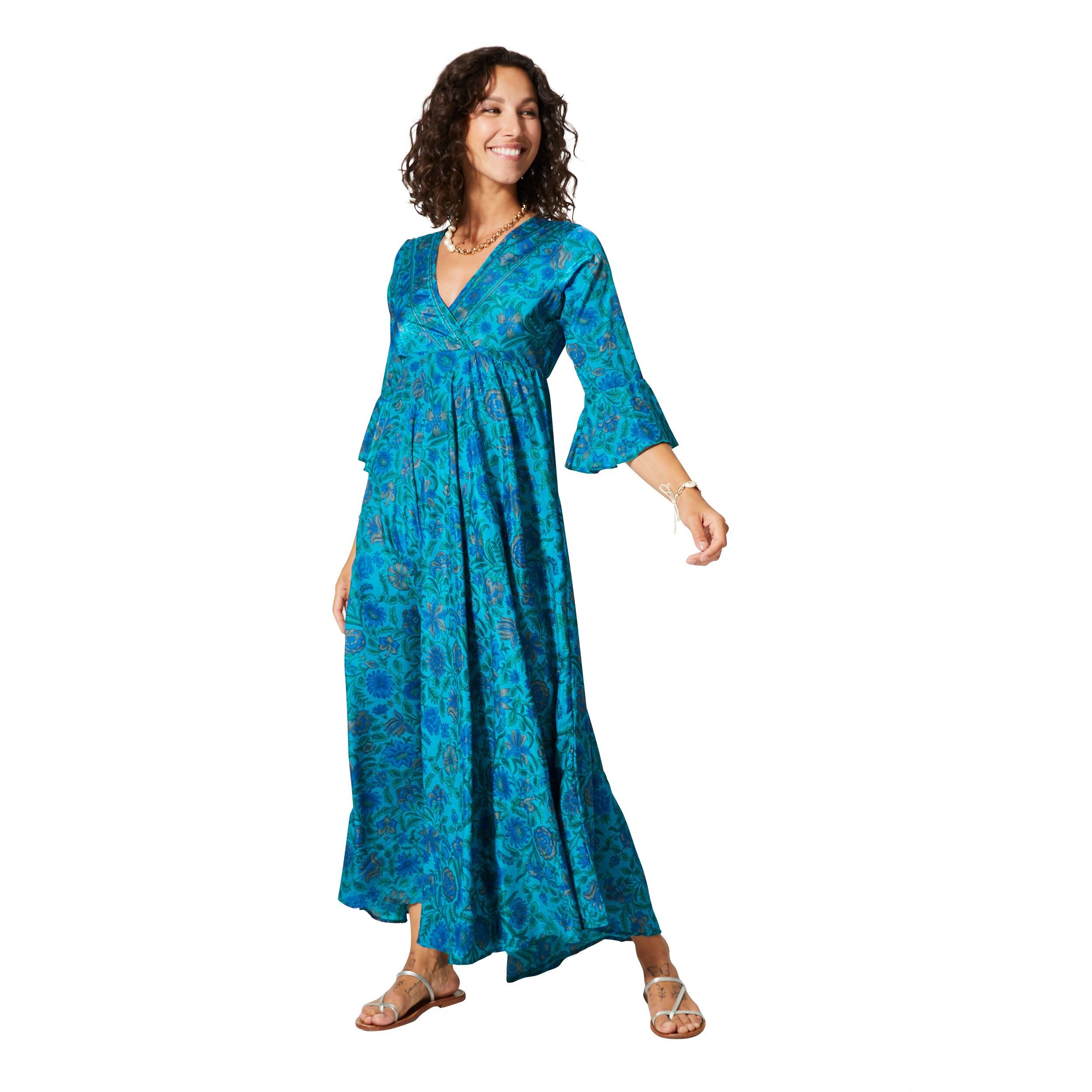 LONG SUMMER DRESS 3/4 SLEEVES MCMAXI0657K