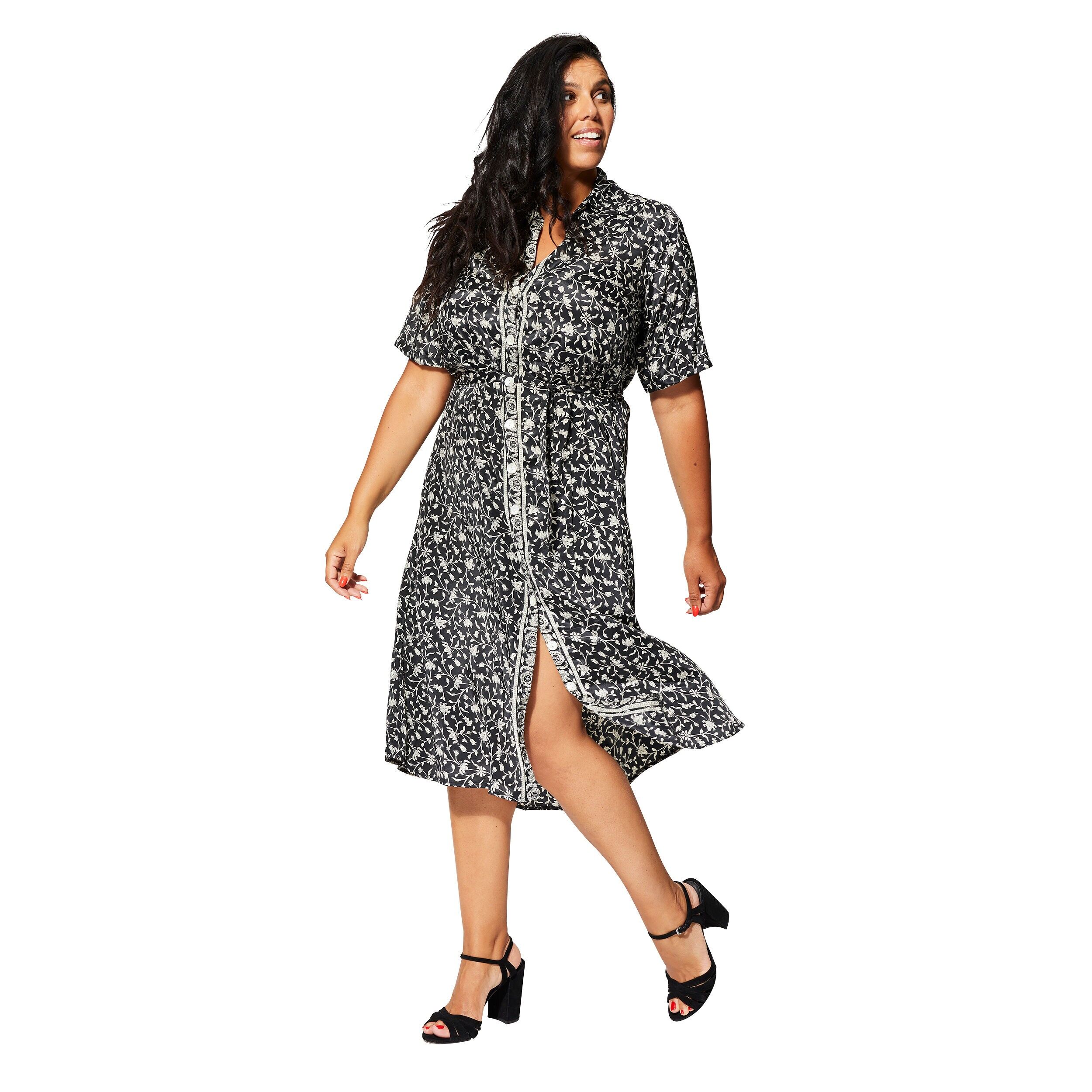 ROBE ÉTÉ MI-LONGUE MANCHES COURTES MCMAXIP0006A