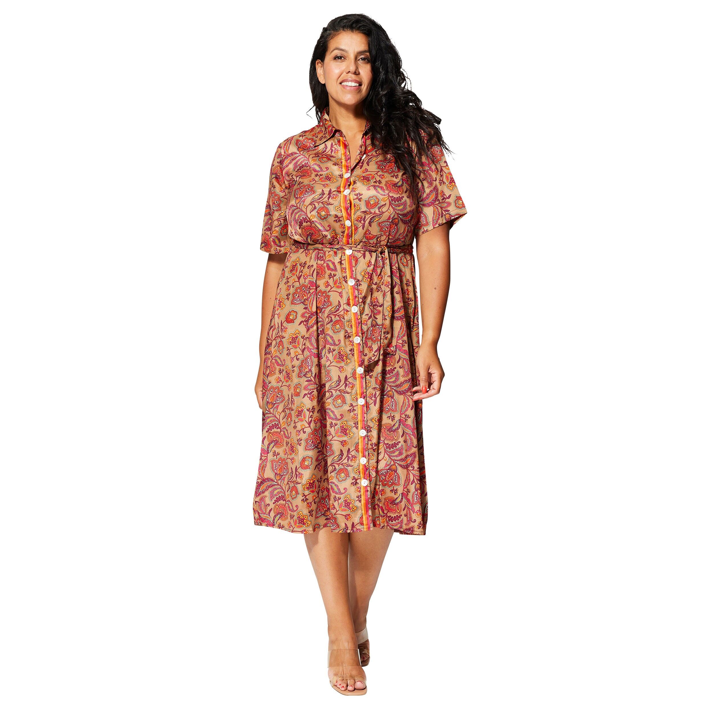 ROBE ÉTÉ MI-LONGUE MANCHES COURTES MCMAXIP0006C