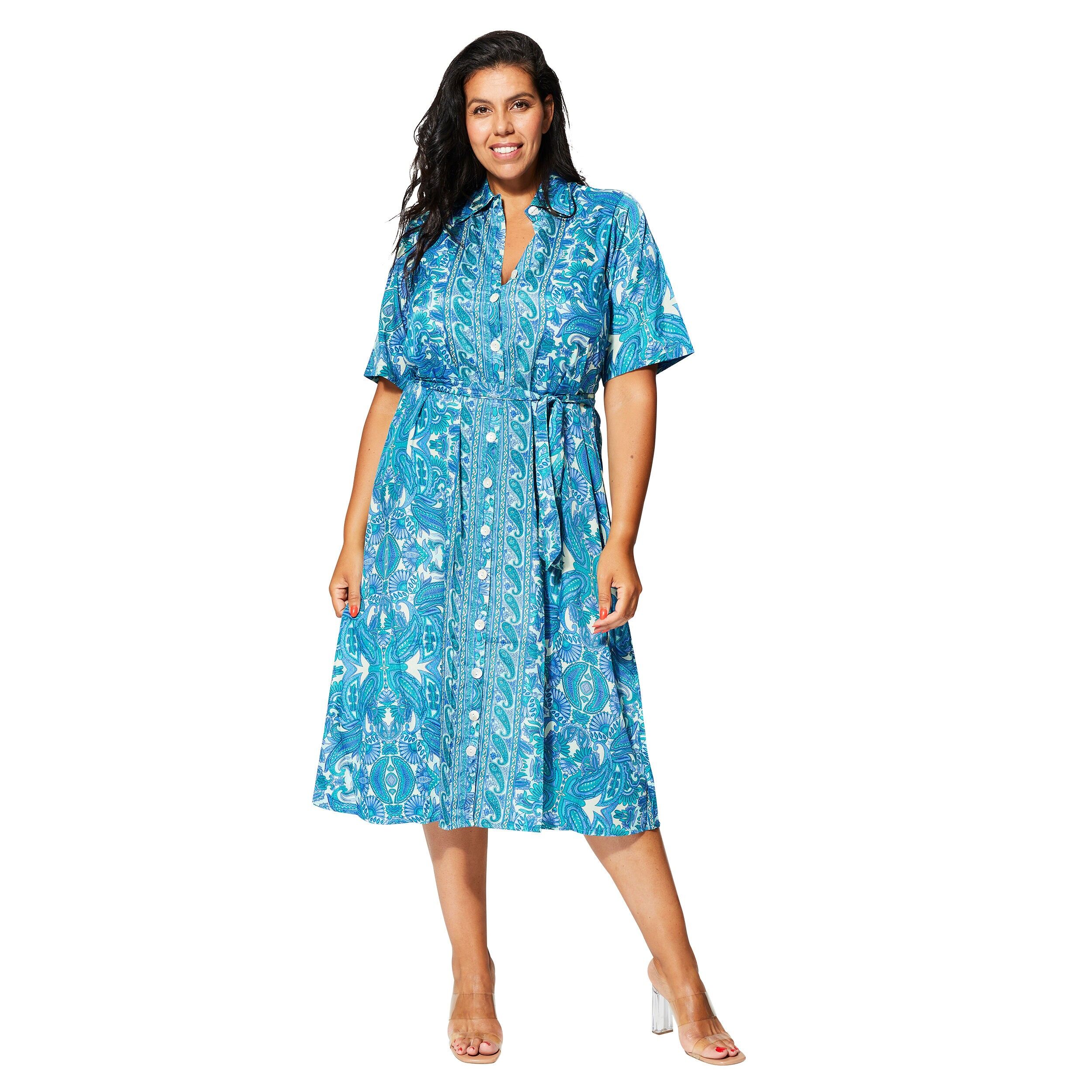 ROBE ÉTÉ MI-LONGUE MANCHES COURTES MCMAXIP0006E