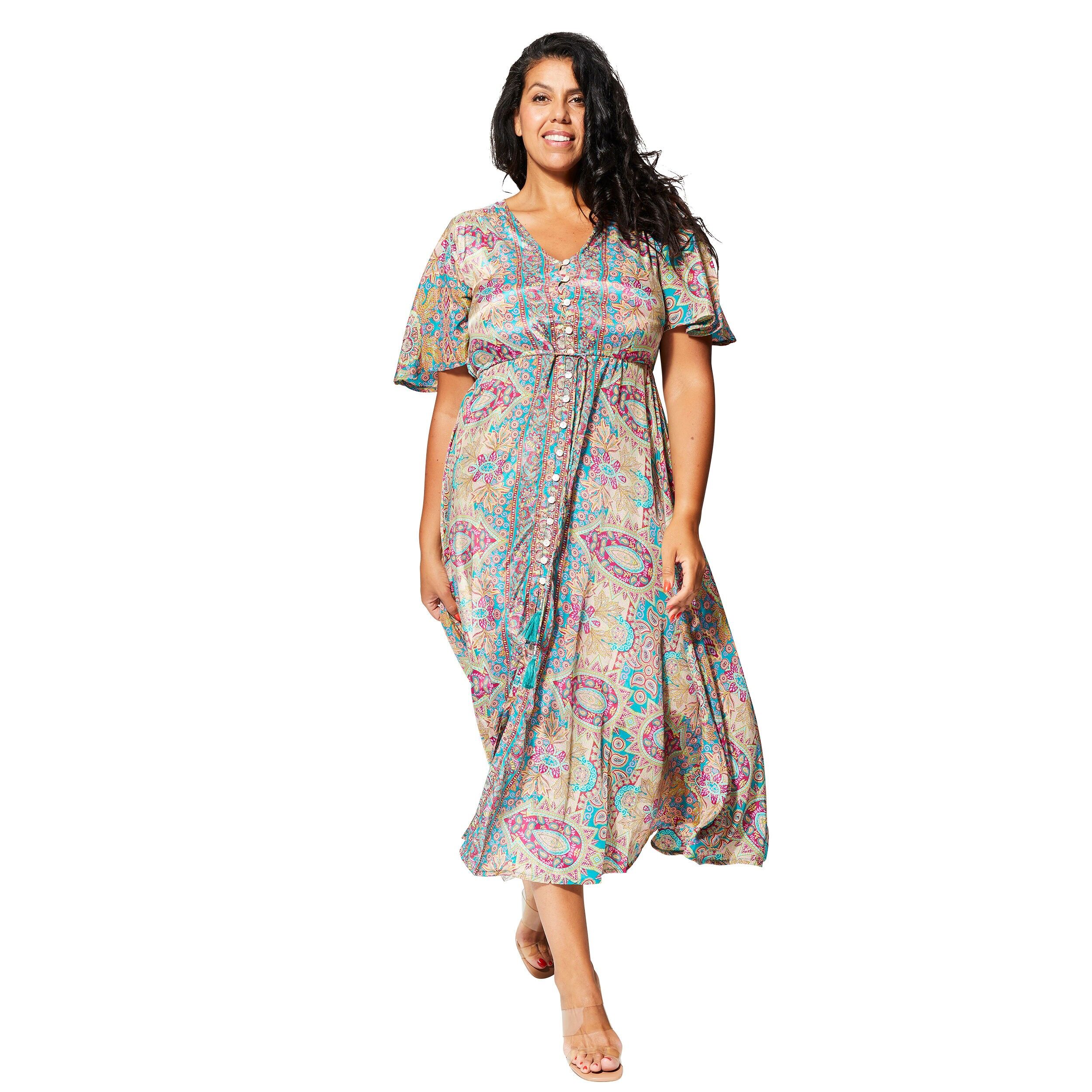 ROBE ÉTÉ LONGUE MANCHES COURTES MCMAXIP0008B