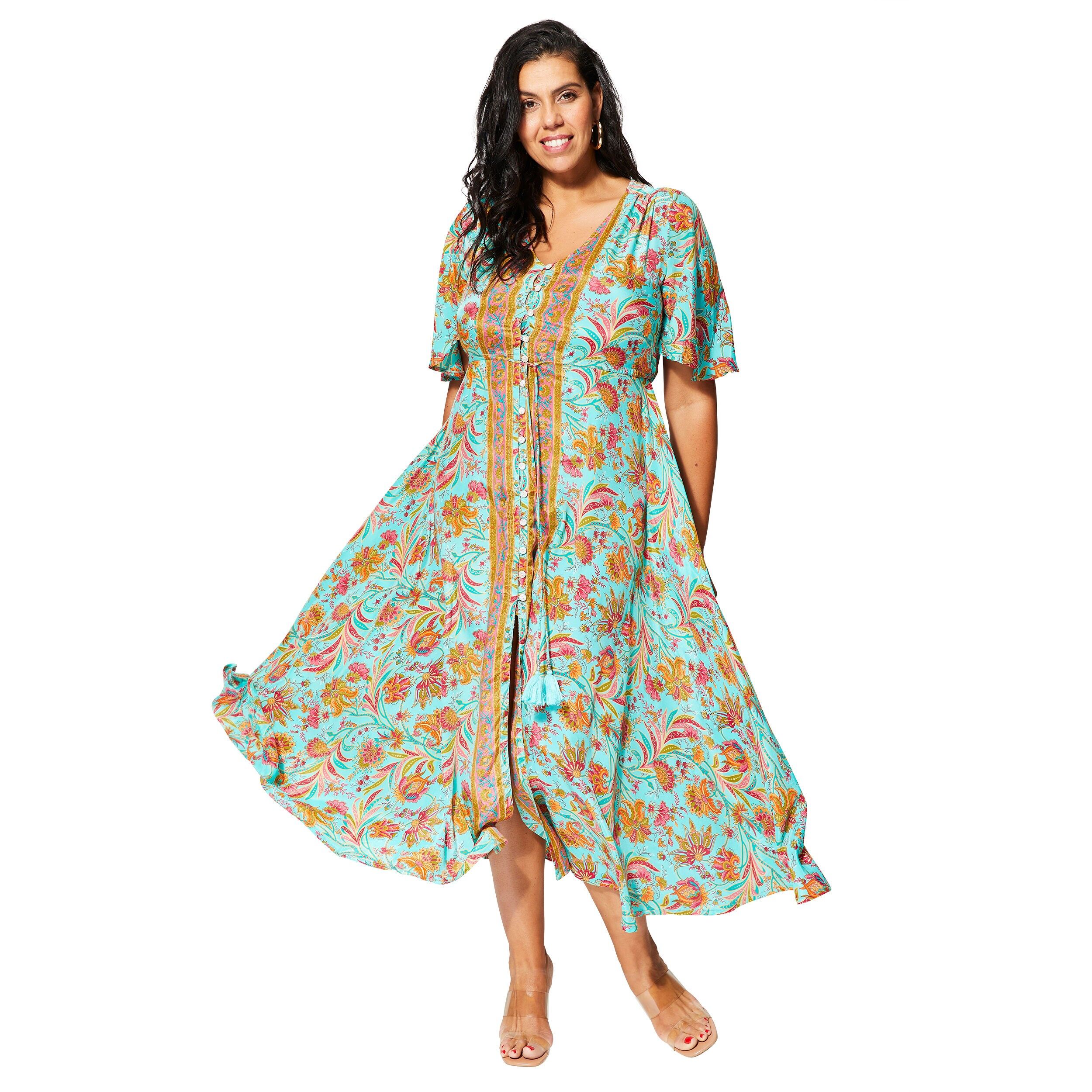 ROBE ÉTÉ LONGUE MANCHES COURTES MCMAXIP0008E