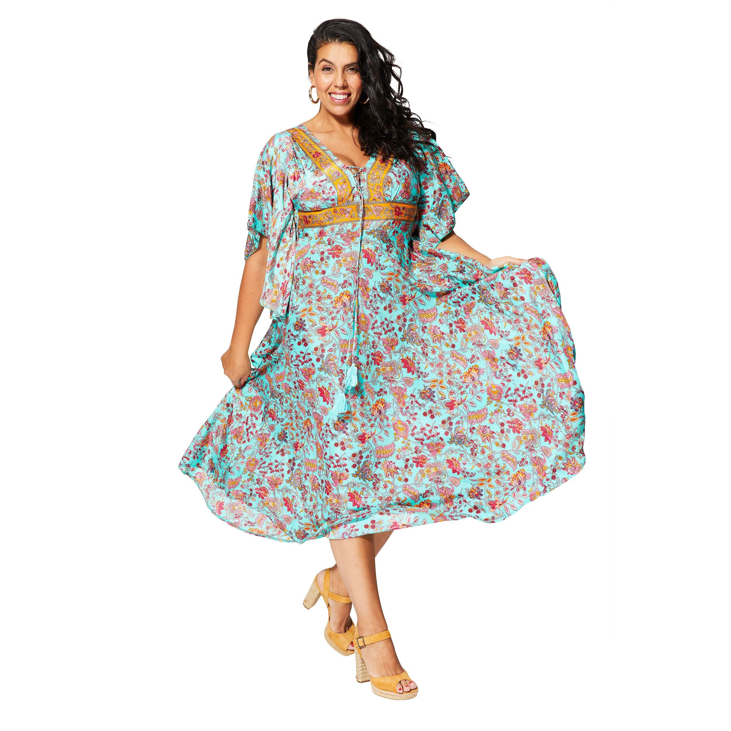 ROBE ÉTÉ LONGUE MANCHES COURTES MCMAXIP0010C