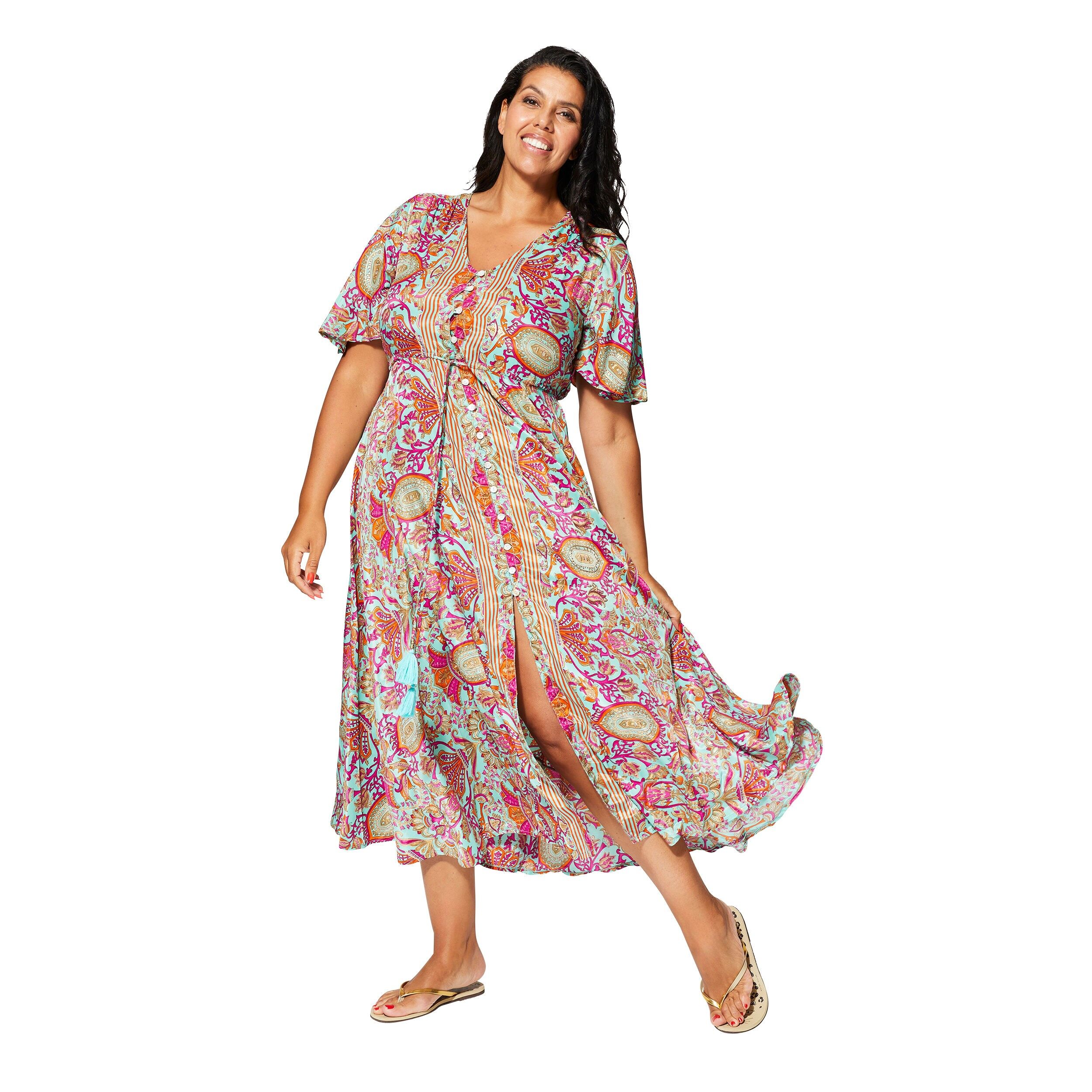 ROBE ÉTÉ LONGUE MANCHES COURTES MCMAXIP2001B