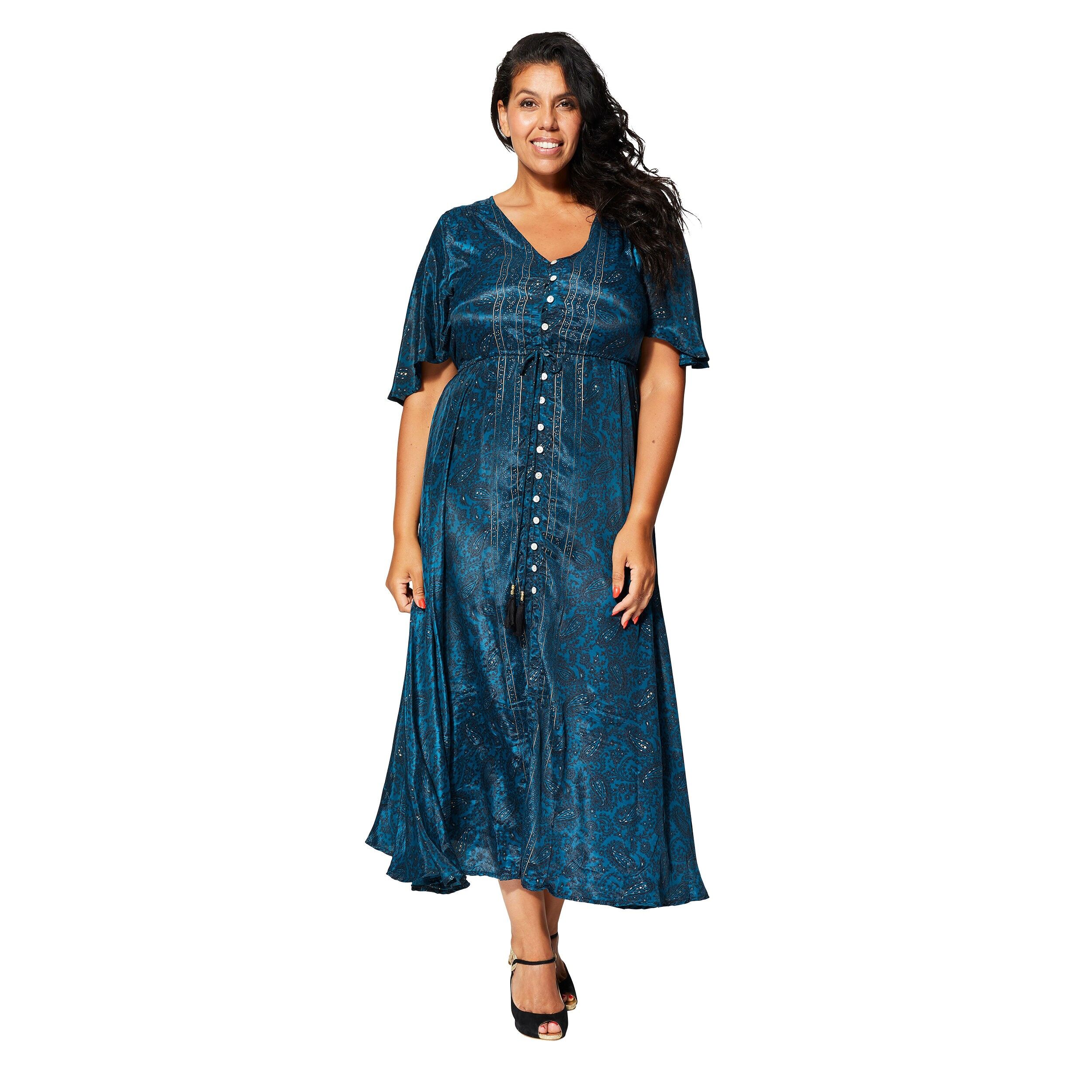 LONG SUMMER DRESS SHORT SLEEVES MCMAXIP2001E