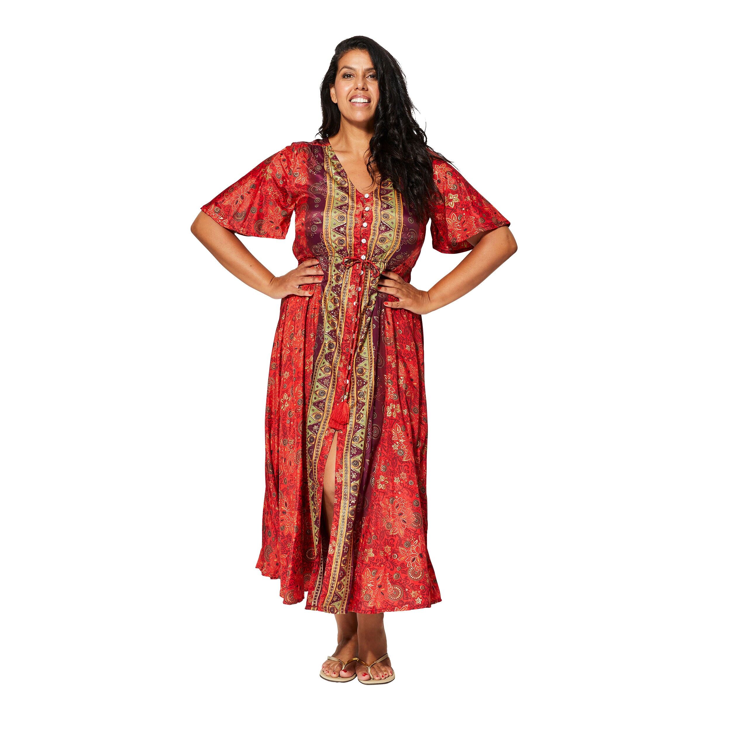 ROBE ÉTÉ LONGUE MANCHES COURTES MCMAXIP2001G