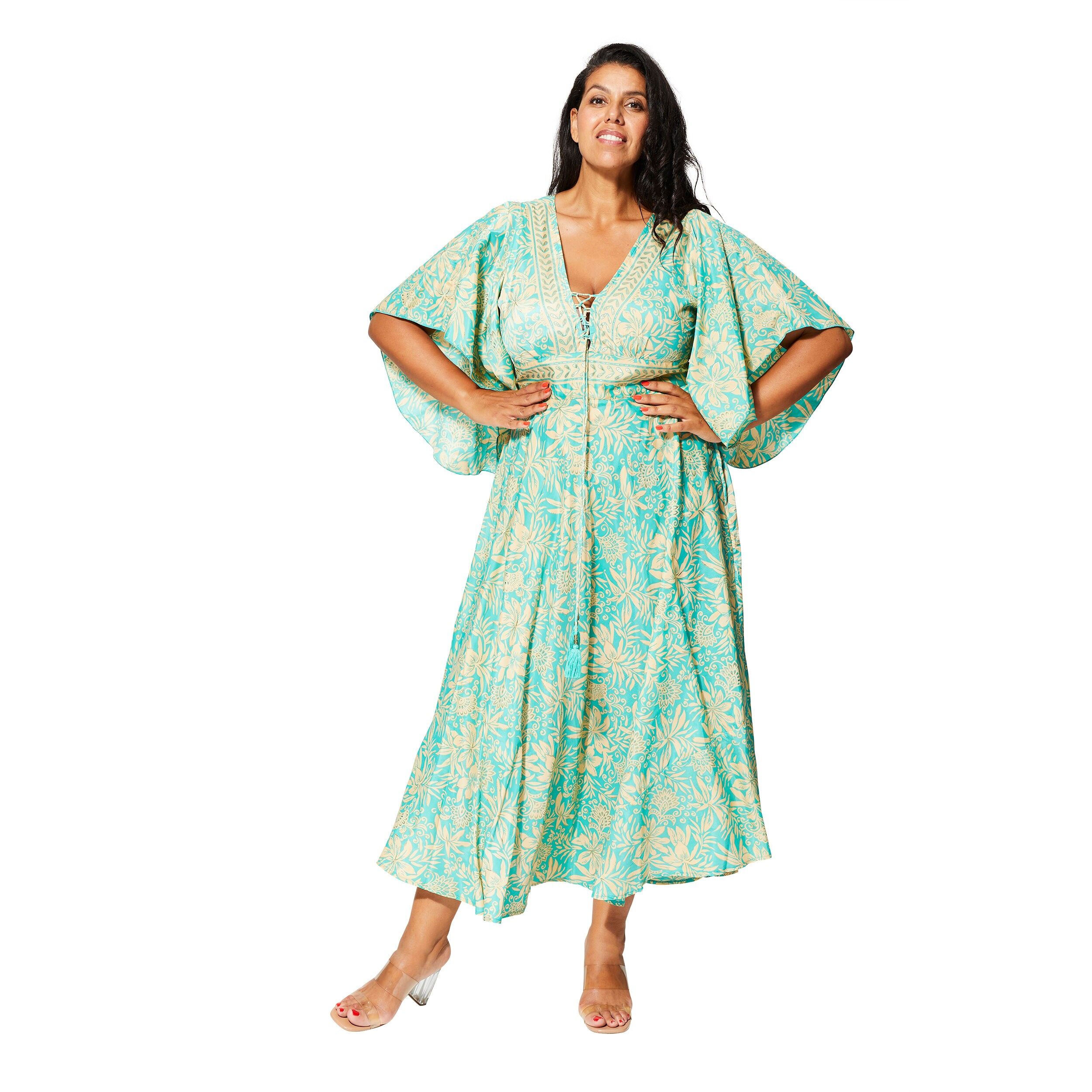 ROBE ÉTÉ LONGUE MANCHES COURTES MCMAXIP2003A