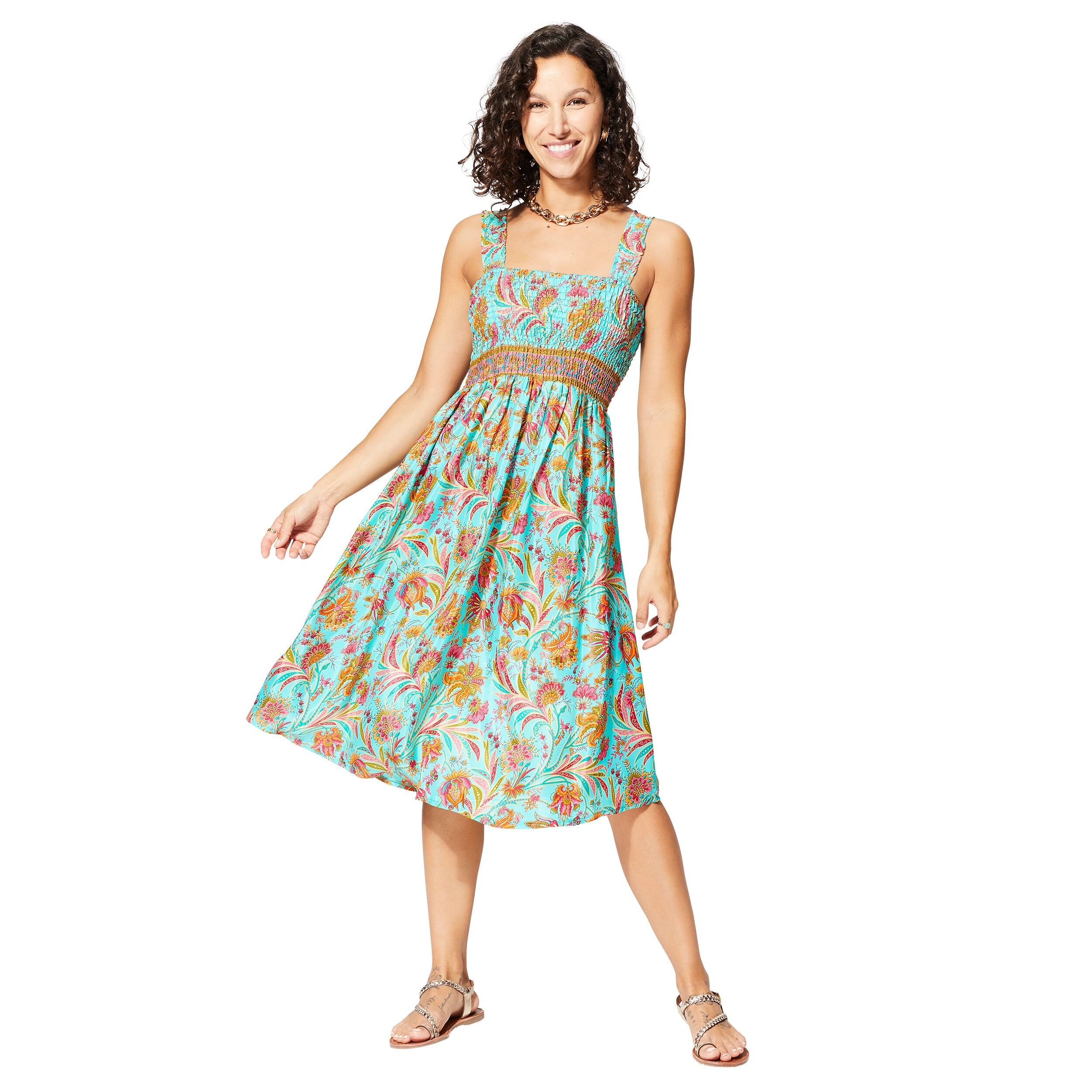 MCRO0636A ABITO ESTIVO SENZA MANICHE DI MEDIA LUNGHEZZA